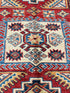 Rachel Hopkins 2.6x9.7 Red Afghani Kazak Rug