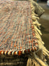 Jensen Ackles 5.3x7x6 Handwoven Multi Colored Textured Durrie Rug