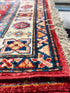 Rachel Hopkins 2.6x9.7 Red Afghani Kazak Rug