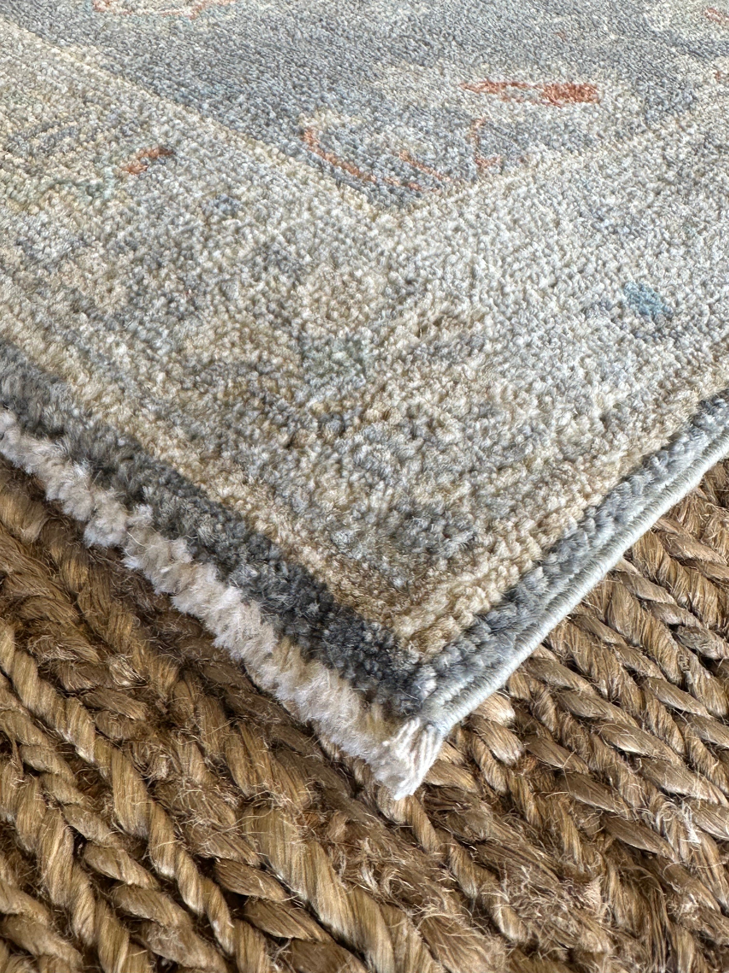Robyn Lively 2.1x3.2 Blue Afghani Whitewashed Oushak