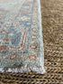 Amber Whalen 2.1x2.11 Blue Afghani Whitewashed Oushak