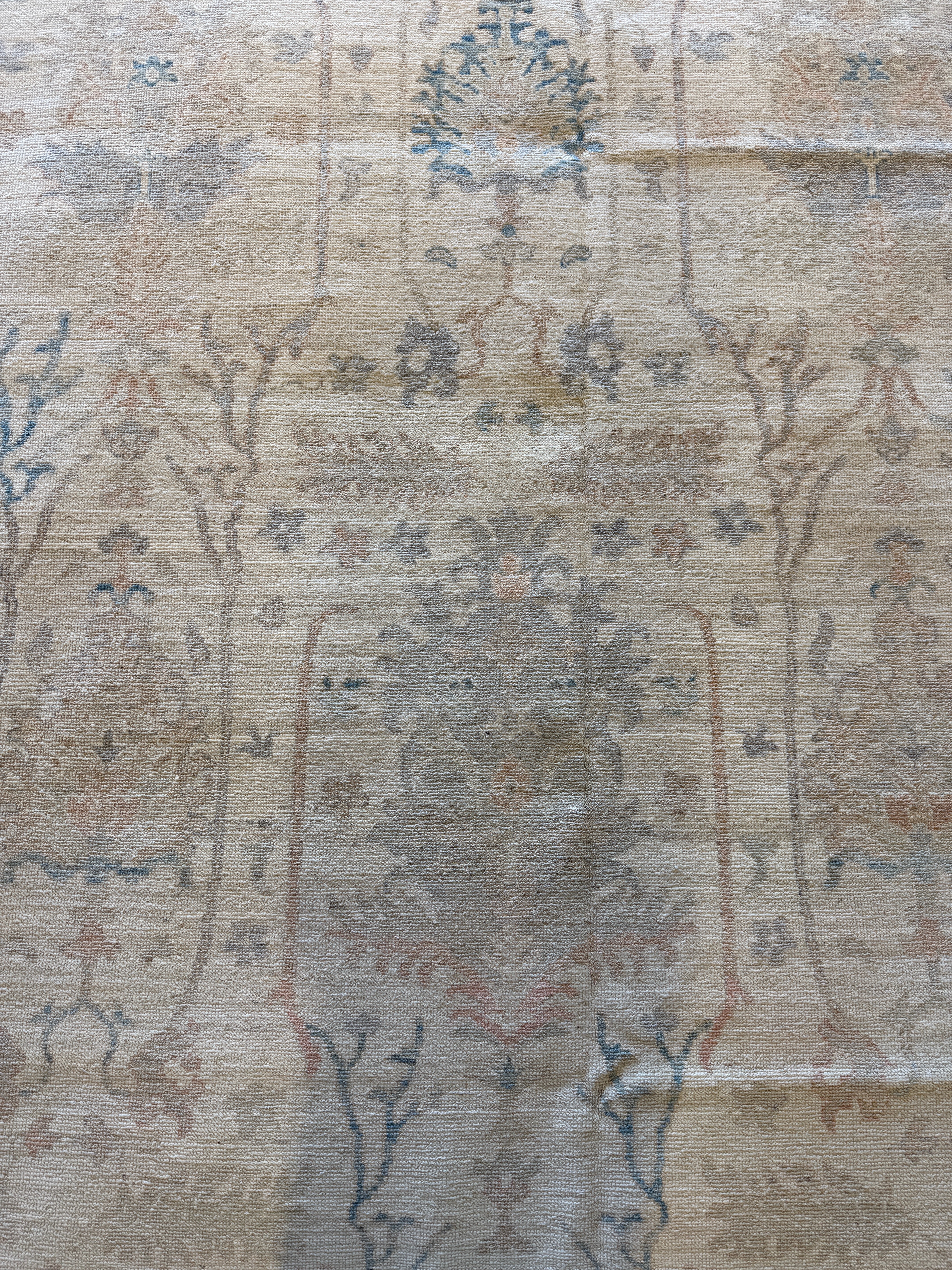 Marge Truman 8.2x10 Cream Afghani Whitewashed Oushak