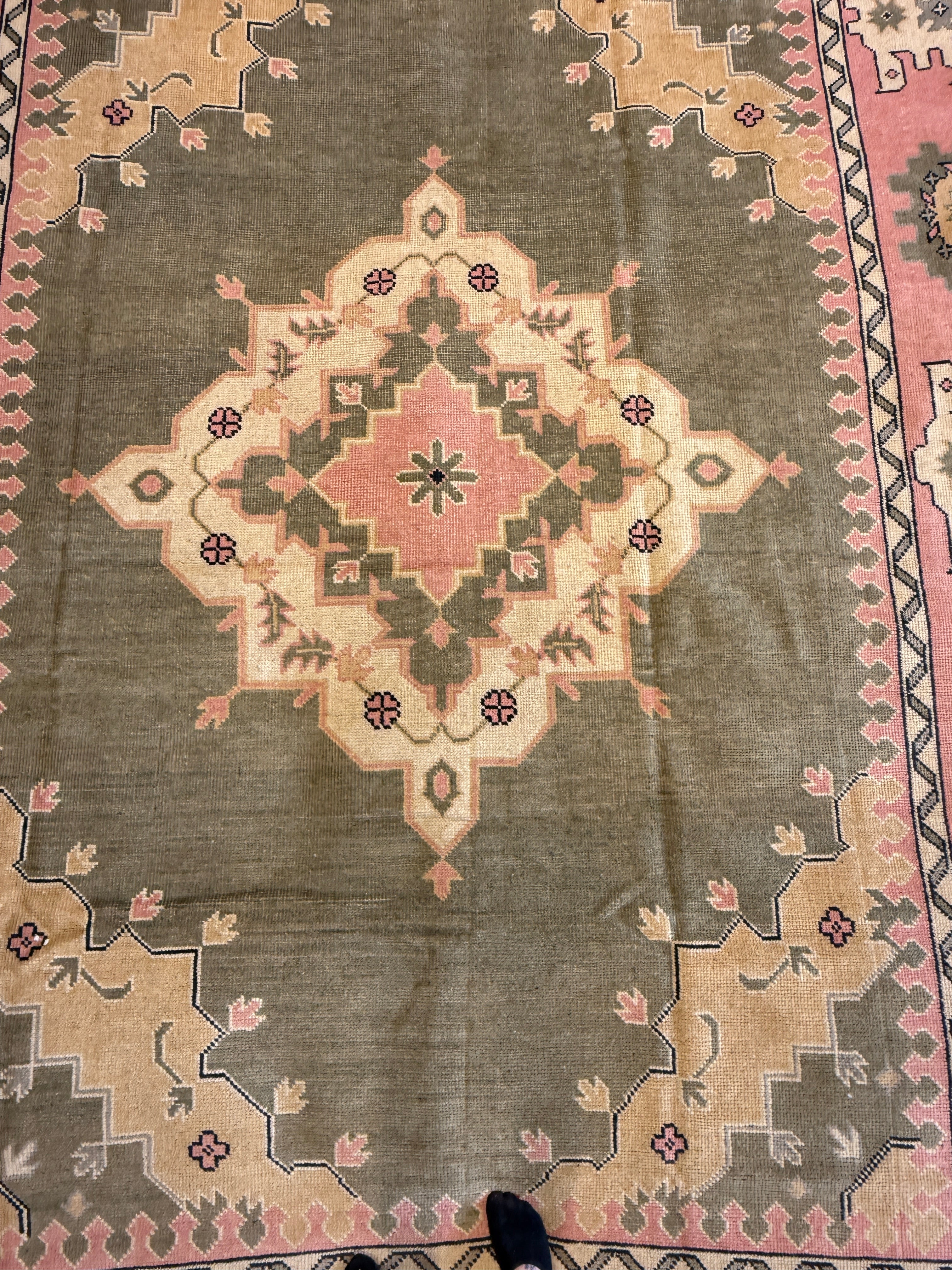 Belle-A Walker 9x12.1 Pink Afghani Oushak
