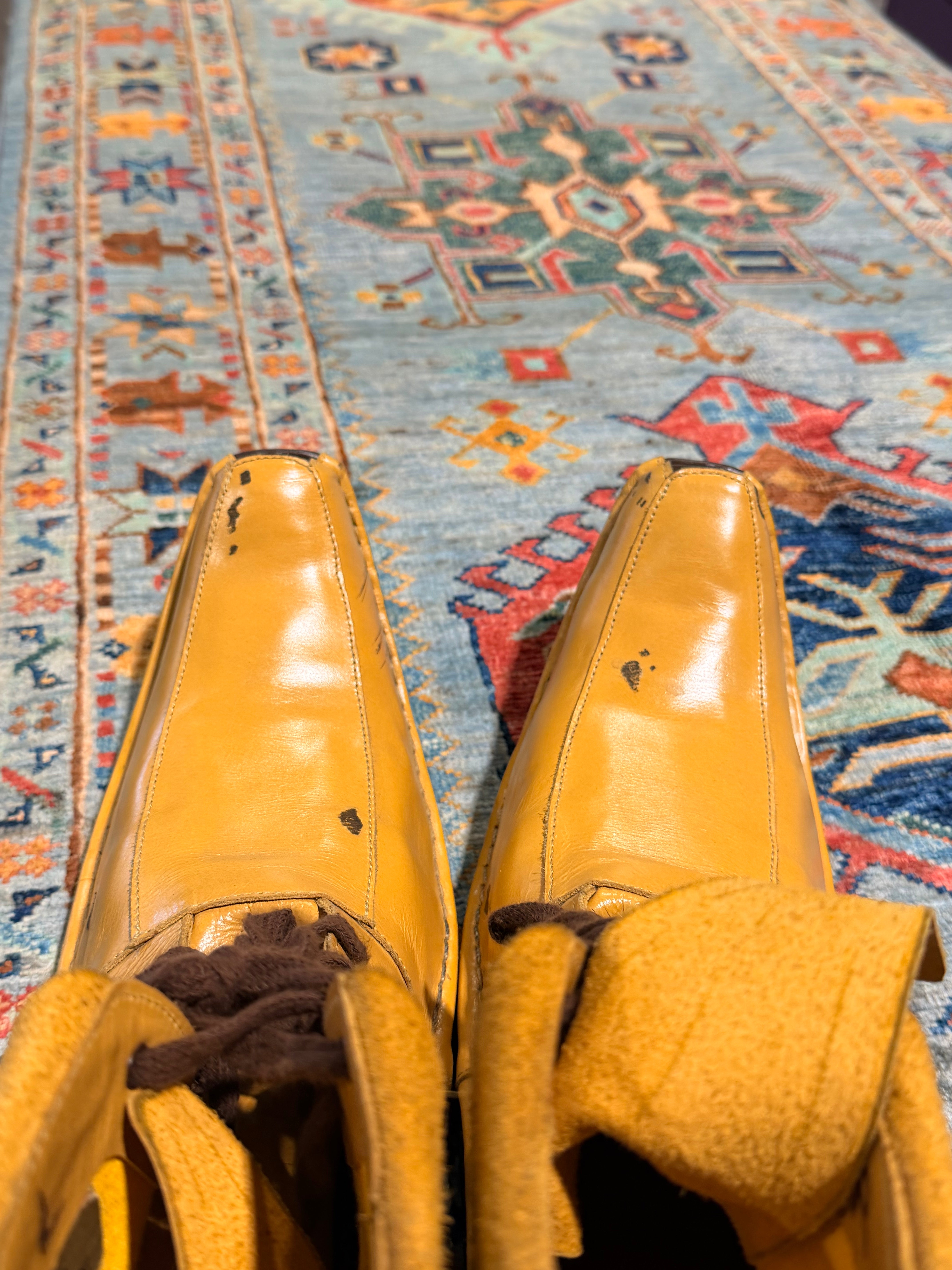 Lisa Barlow 2.10x9.6 Blue Afghani Waziri Runner