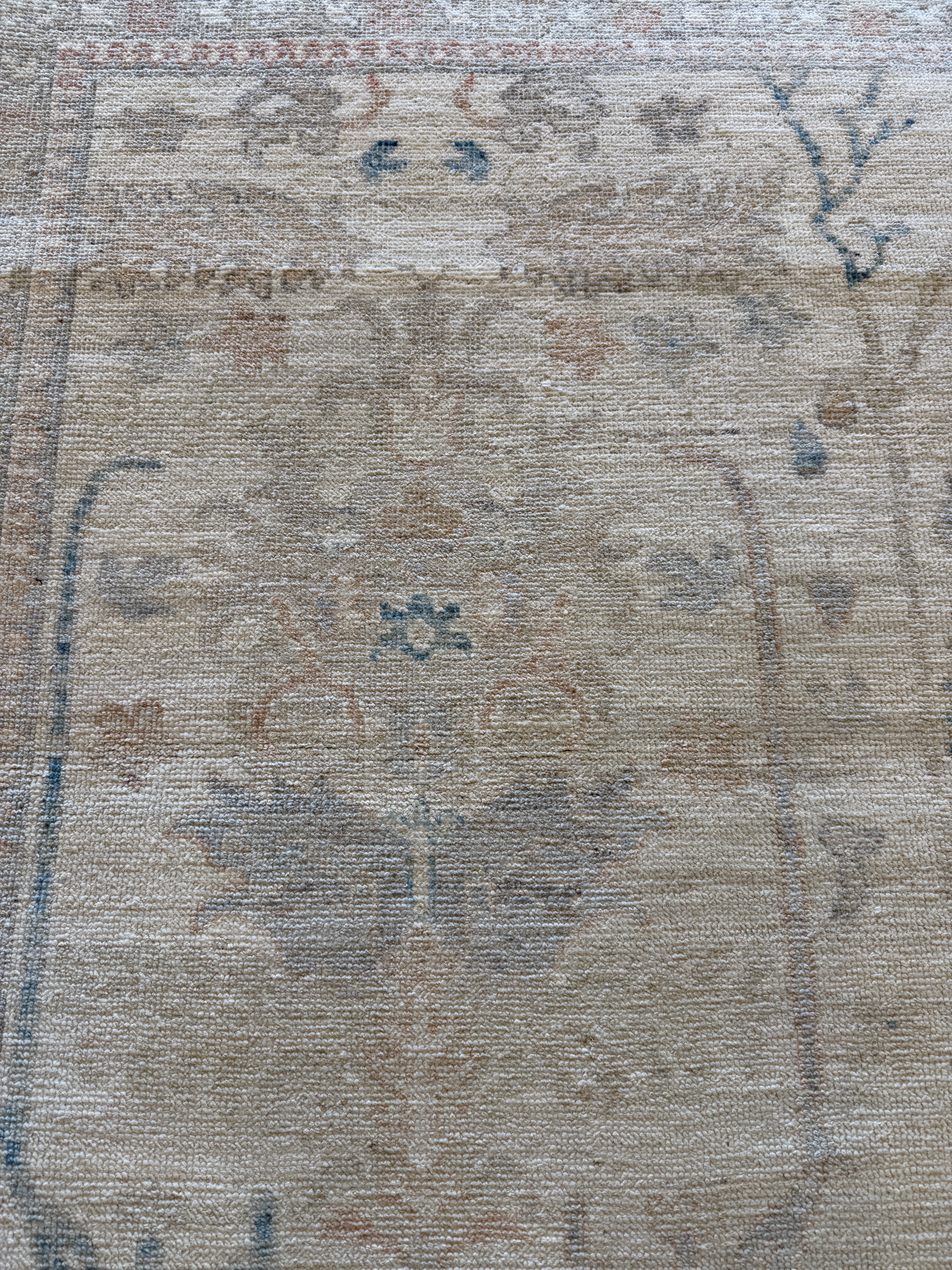 Marge Truman 8.2x10 Cream Afghani Whitewashed Oushak