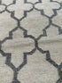 Tilly Thomas Ivory and Grey Handwoven Jali Rug (Multiple Sizes) CLEARANCE