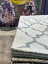 Tilly Thomas Ivory and Grey Handwoven Jali Rug (Multiple Sizes) CLEARANCE