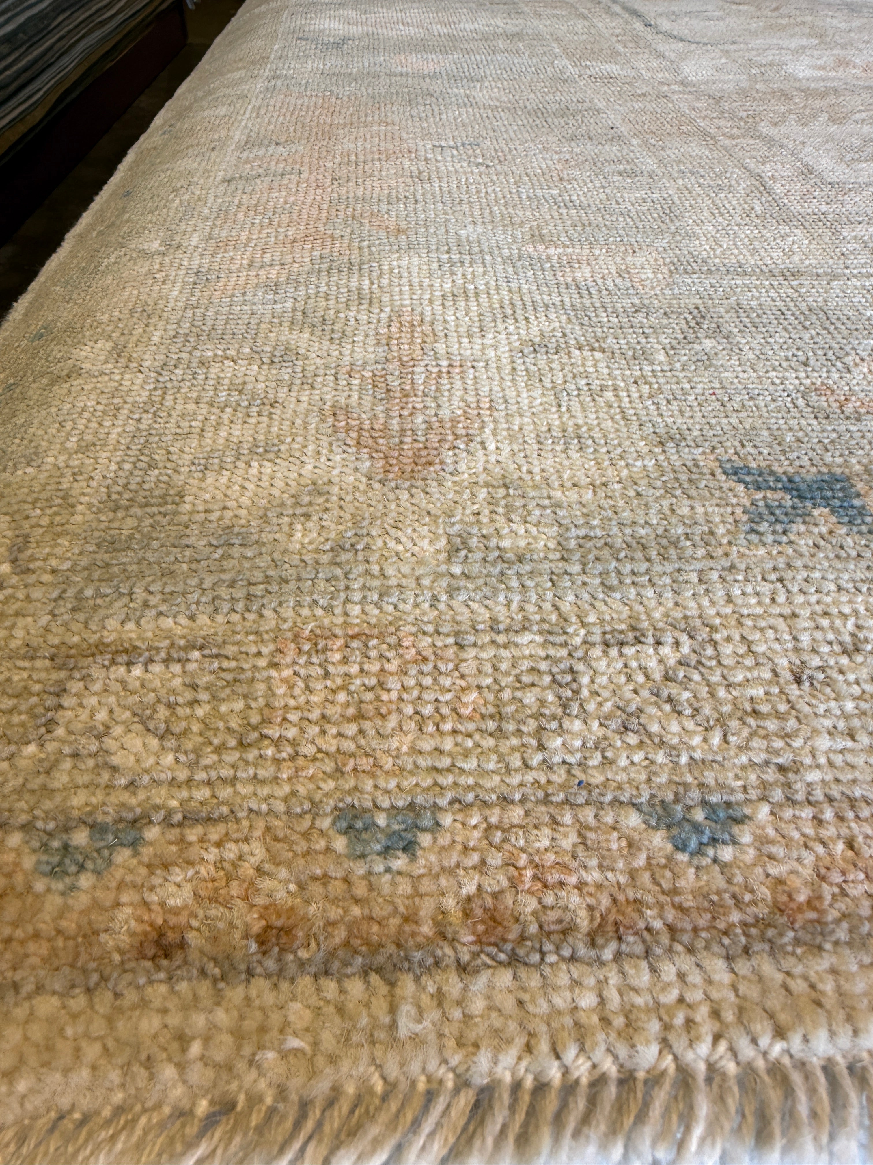 Marge Truman 8.2x10 Cream Afghani Whitewashed Oushak