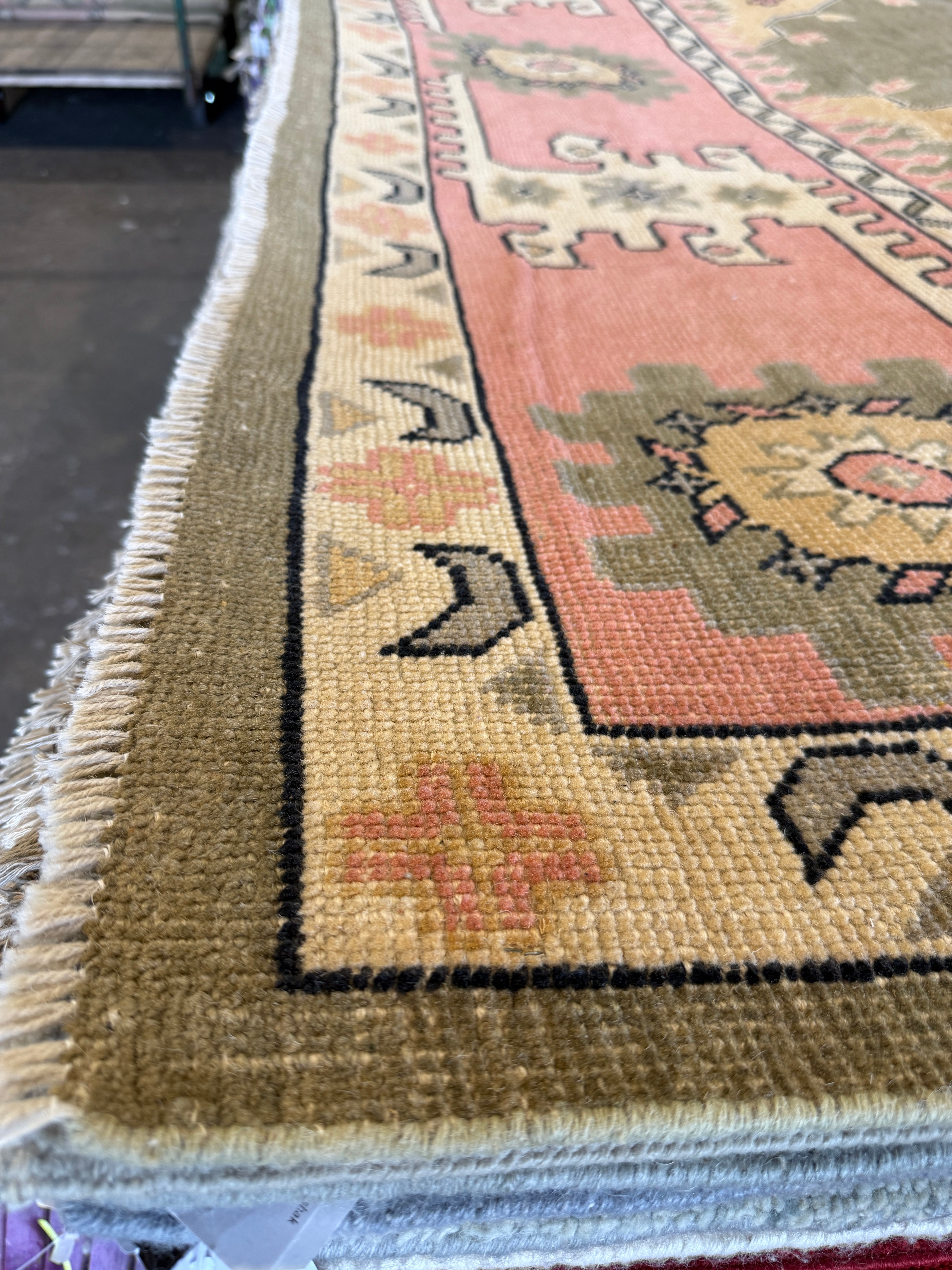 Belle-A Walker 9x12.1 Pink Afghani Oushak