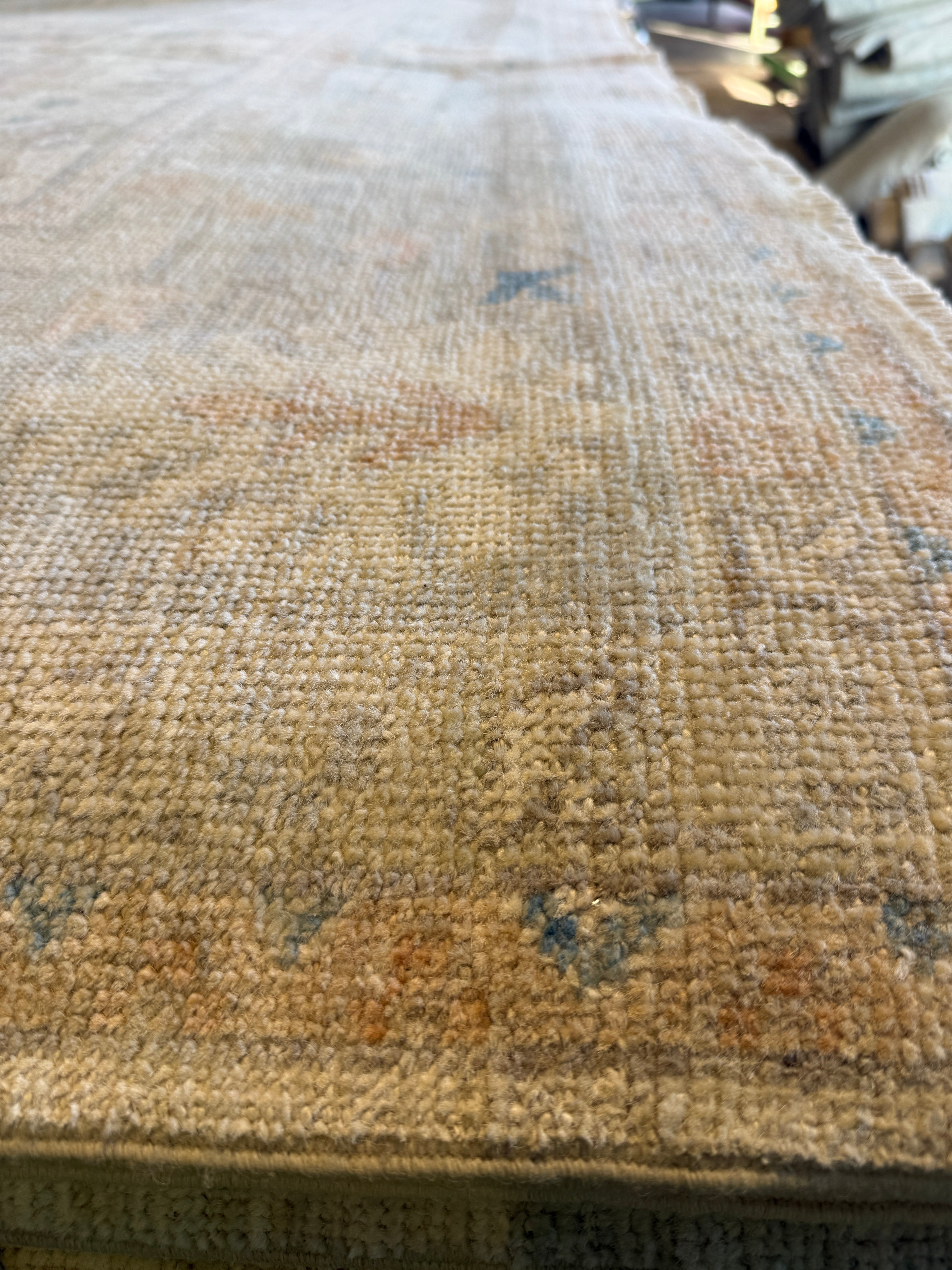 Marge Truman 8.2x10 Cream Afghani Whitewashed Oushak