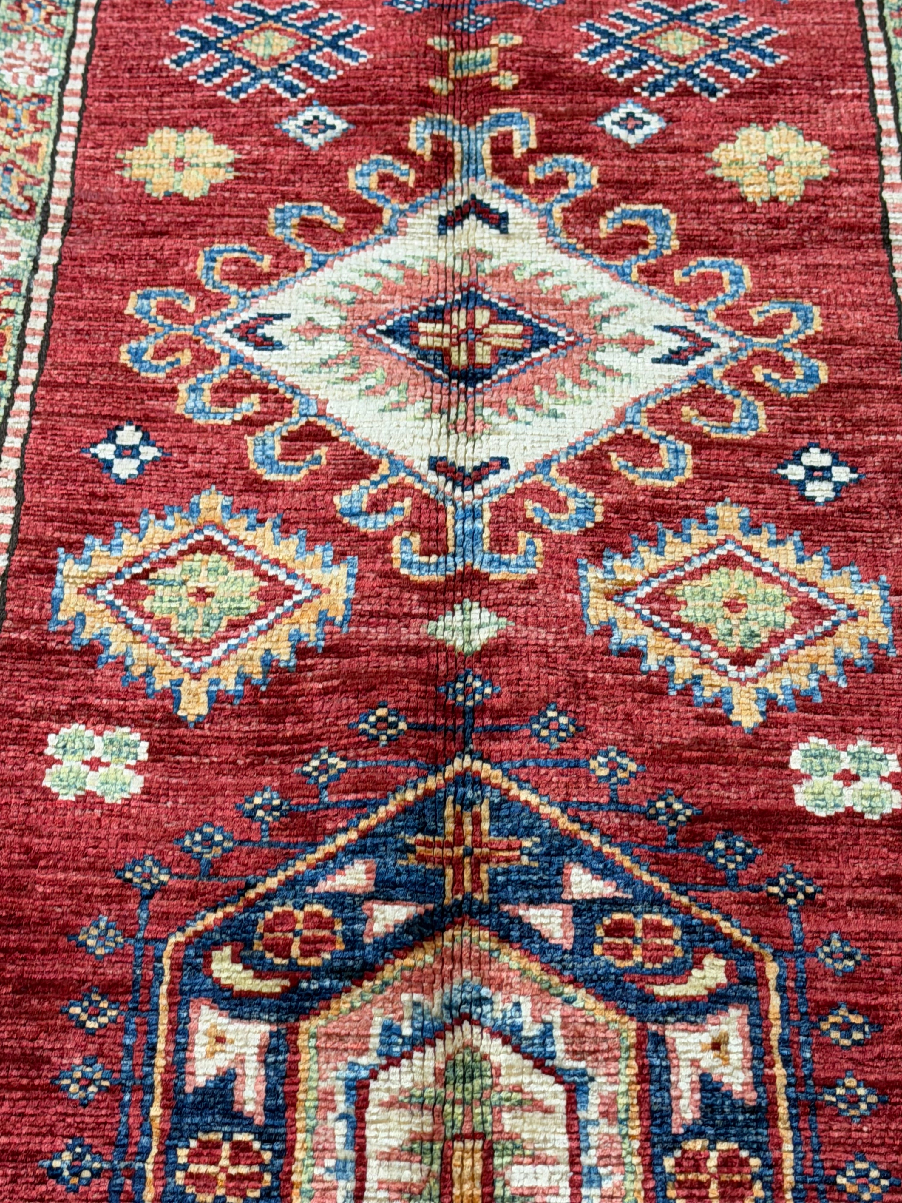 Alice Feeney 2.6x10.4 Red Afghani Khorjin Rug