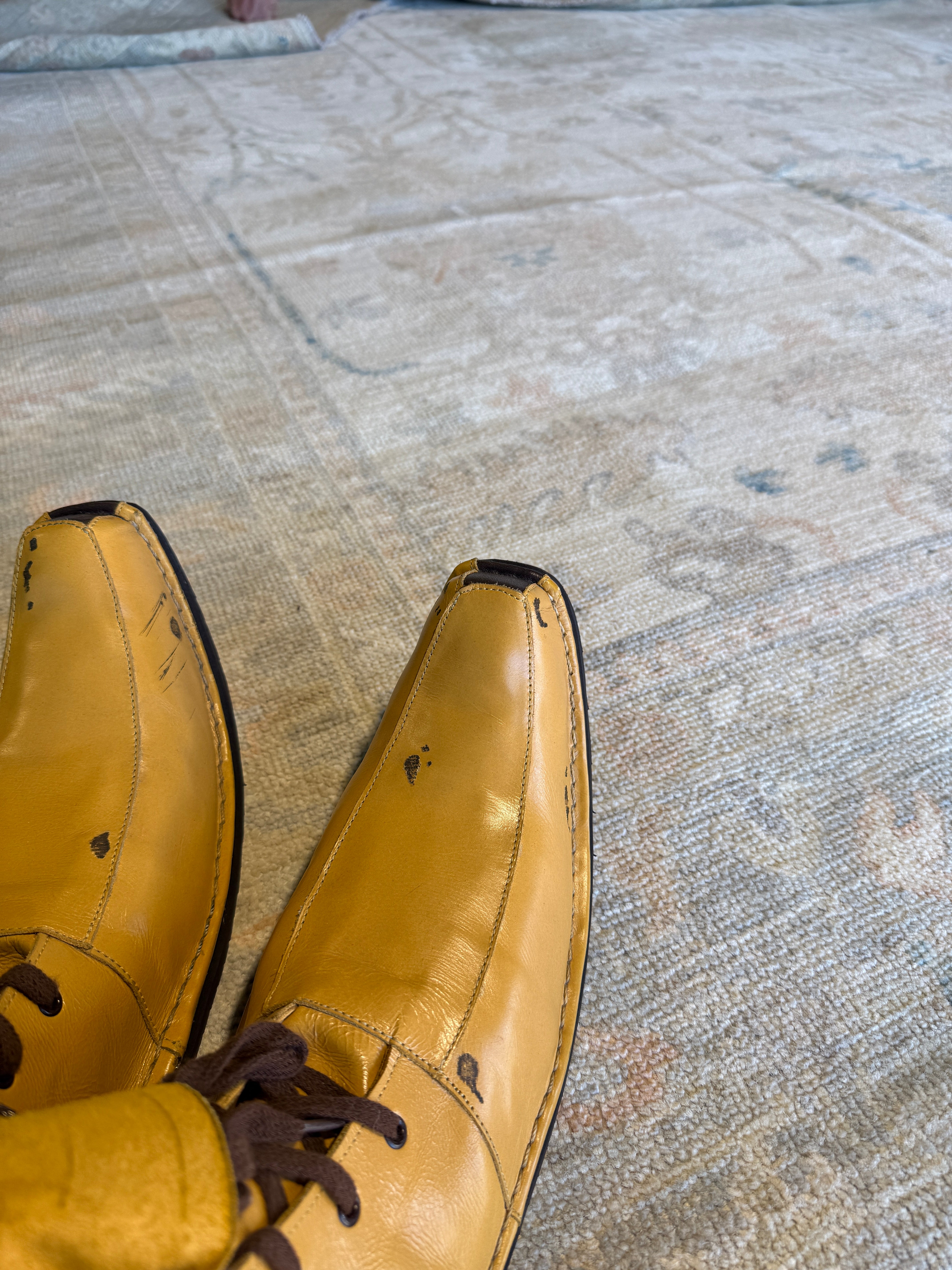 Marge Truman 8.2x10 Cream Afghani Whitewashed Oushak