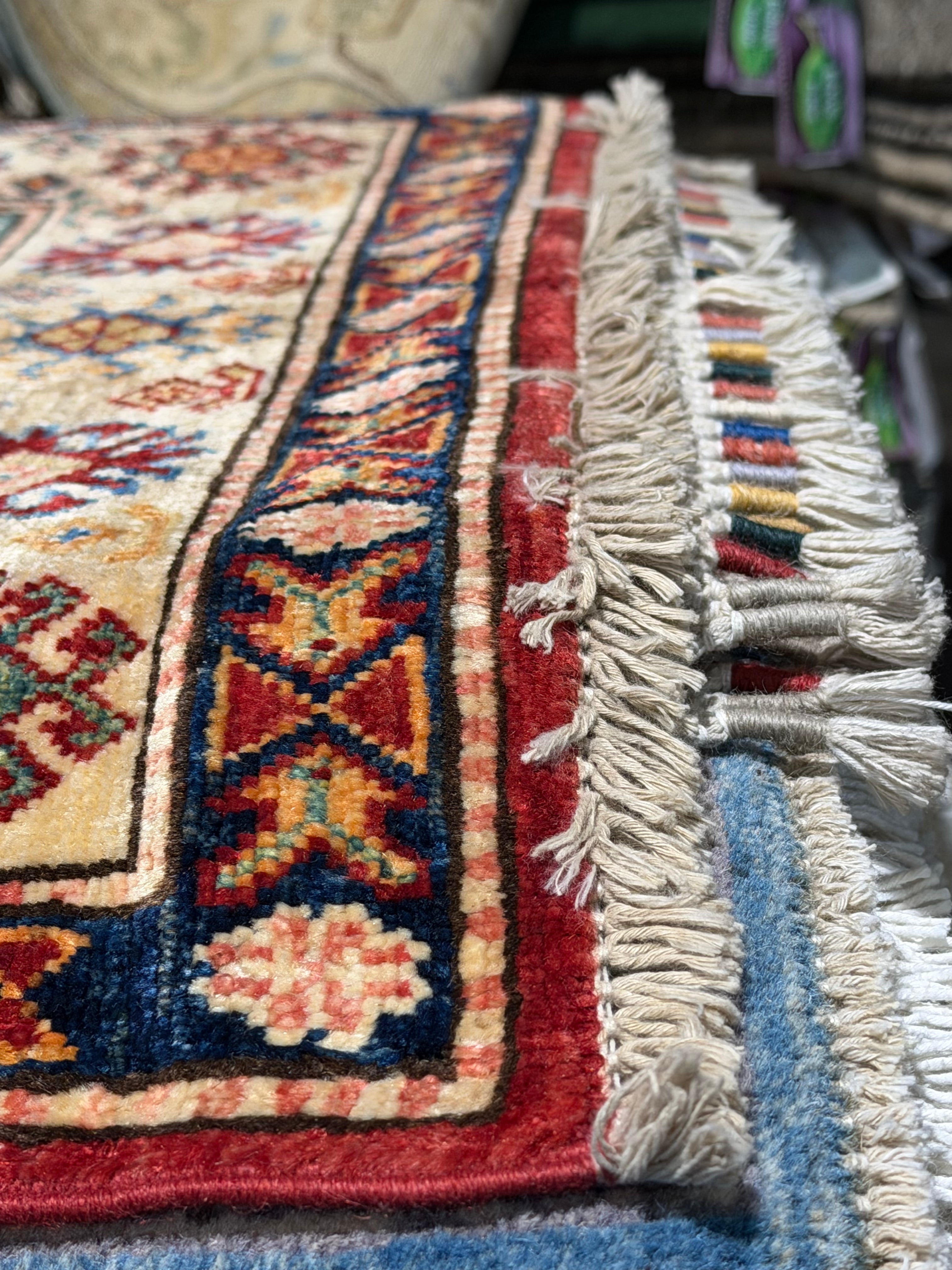 Alice Feeney 2.6x10.4 Red Afghani Khorjin Rug