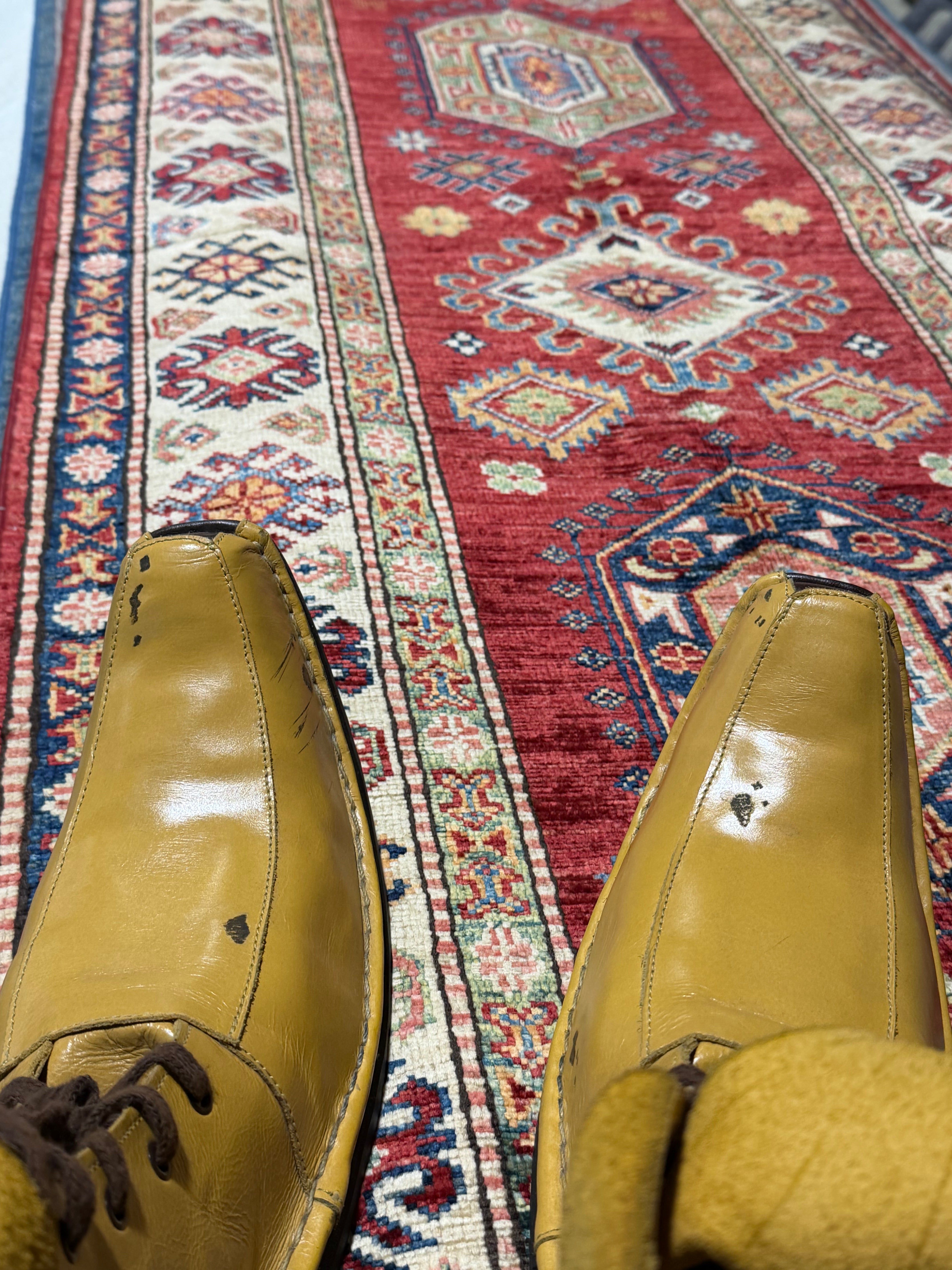 Alice Feeney 2.6x10.4 Red Afghani Khorjin Rug