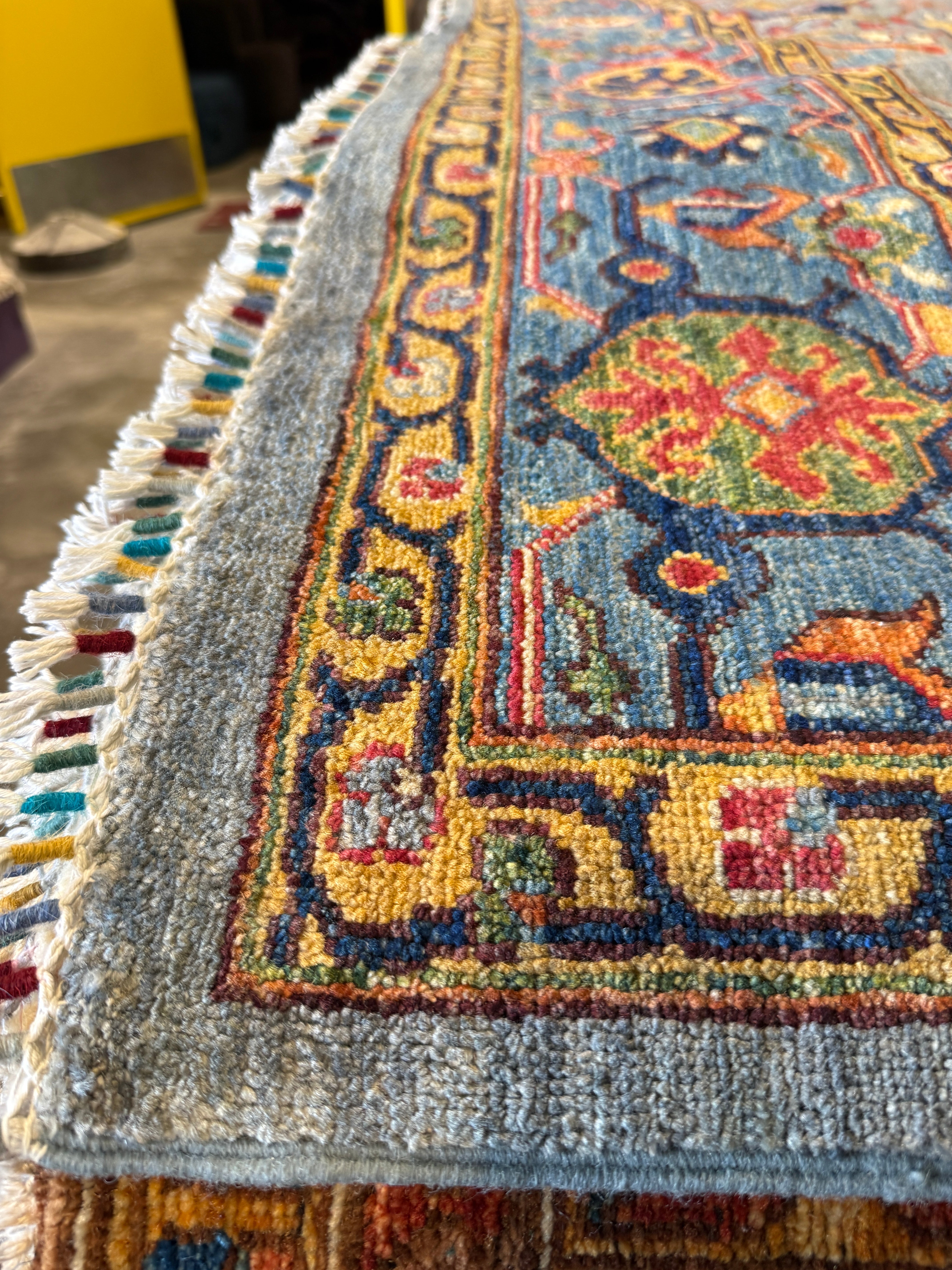 Andrea Carmona 8.1x9.10 Blue Afghani Chobi
