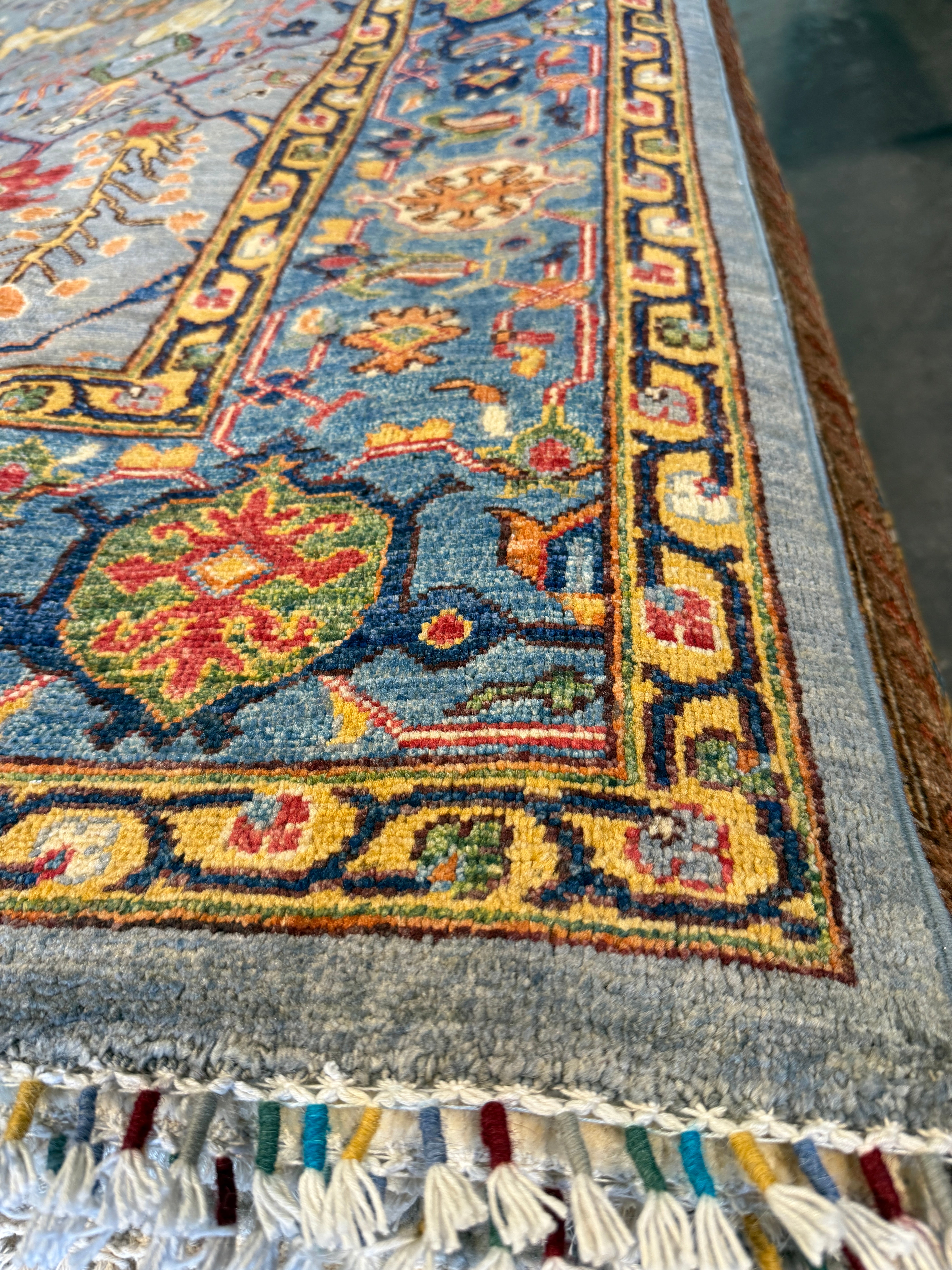 Andrea Carmona 8.1x9.10 Blue Afghani Chobi