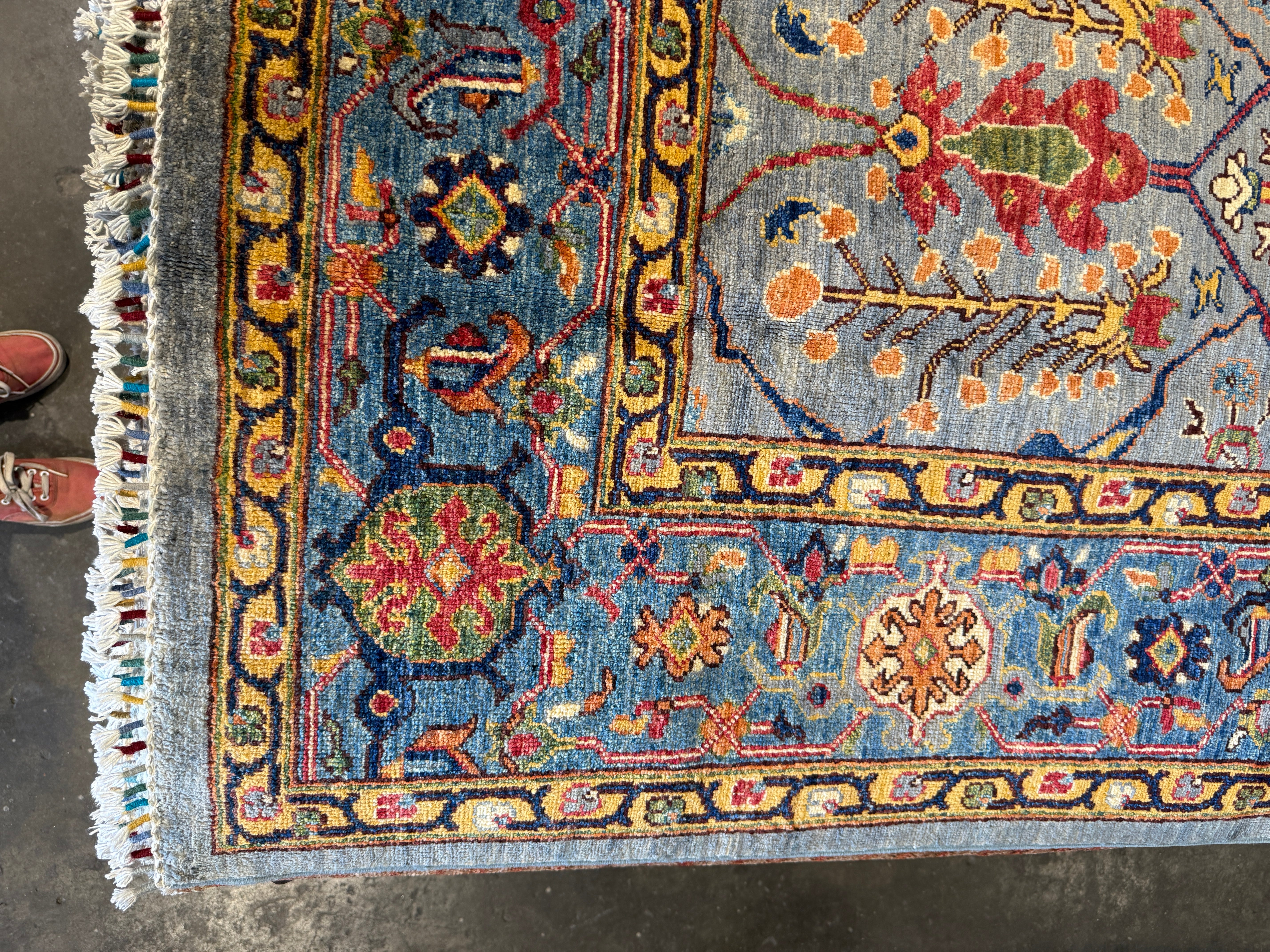 Andrea Carmona 8.1x9.10 Blue Afghani Chobi