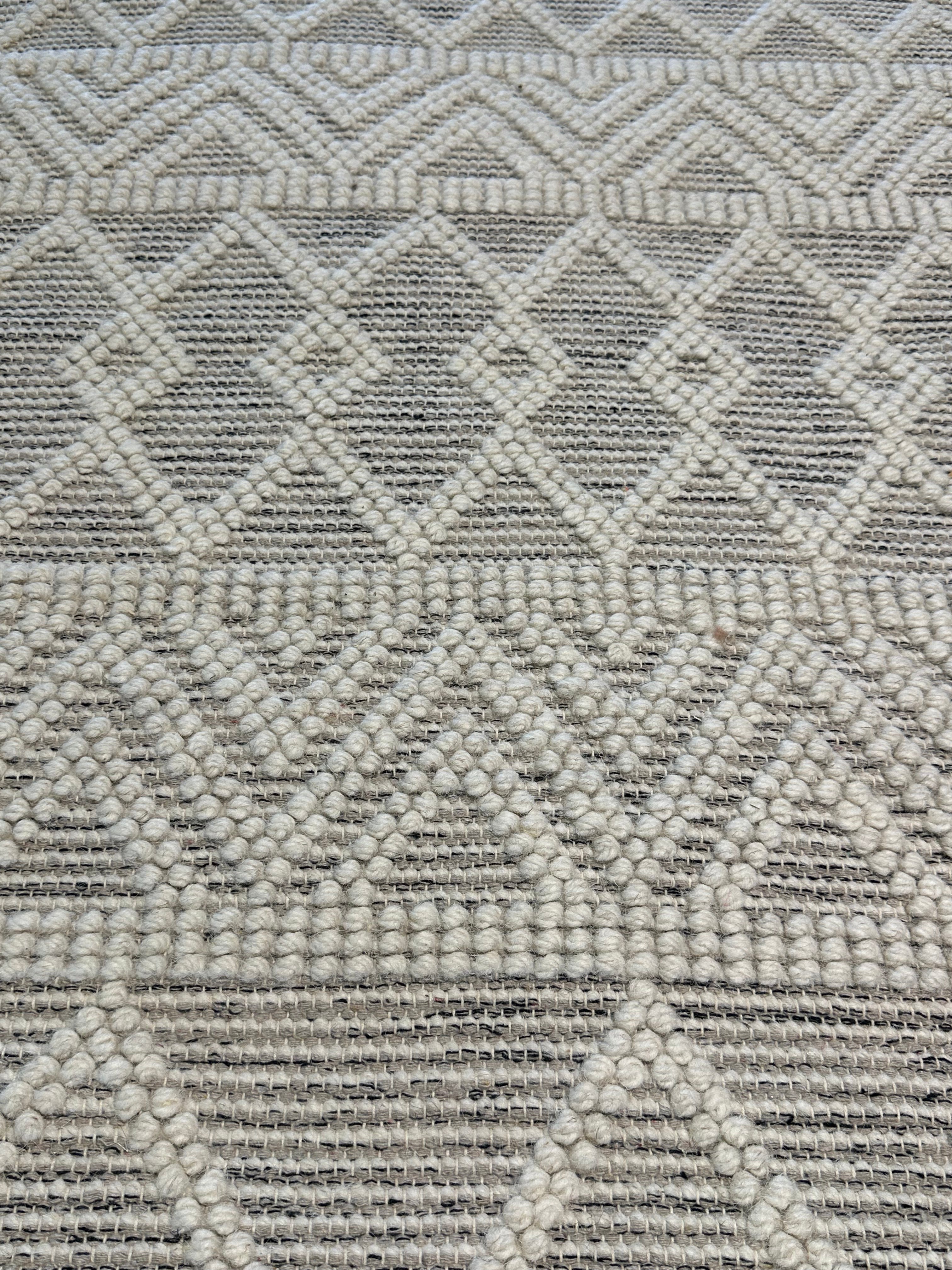 The Sweeney Sisters White Handwoven Rug (Mutiple Sizes)
