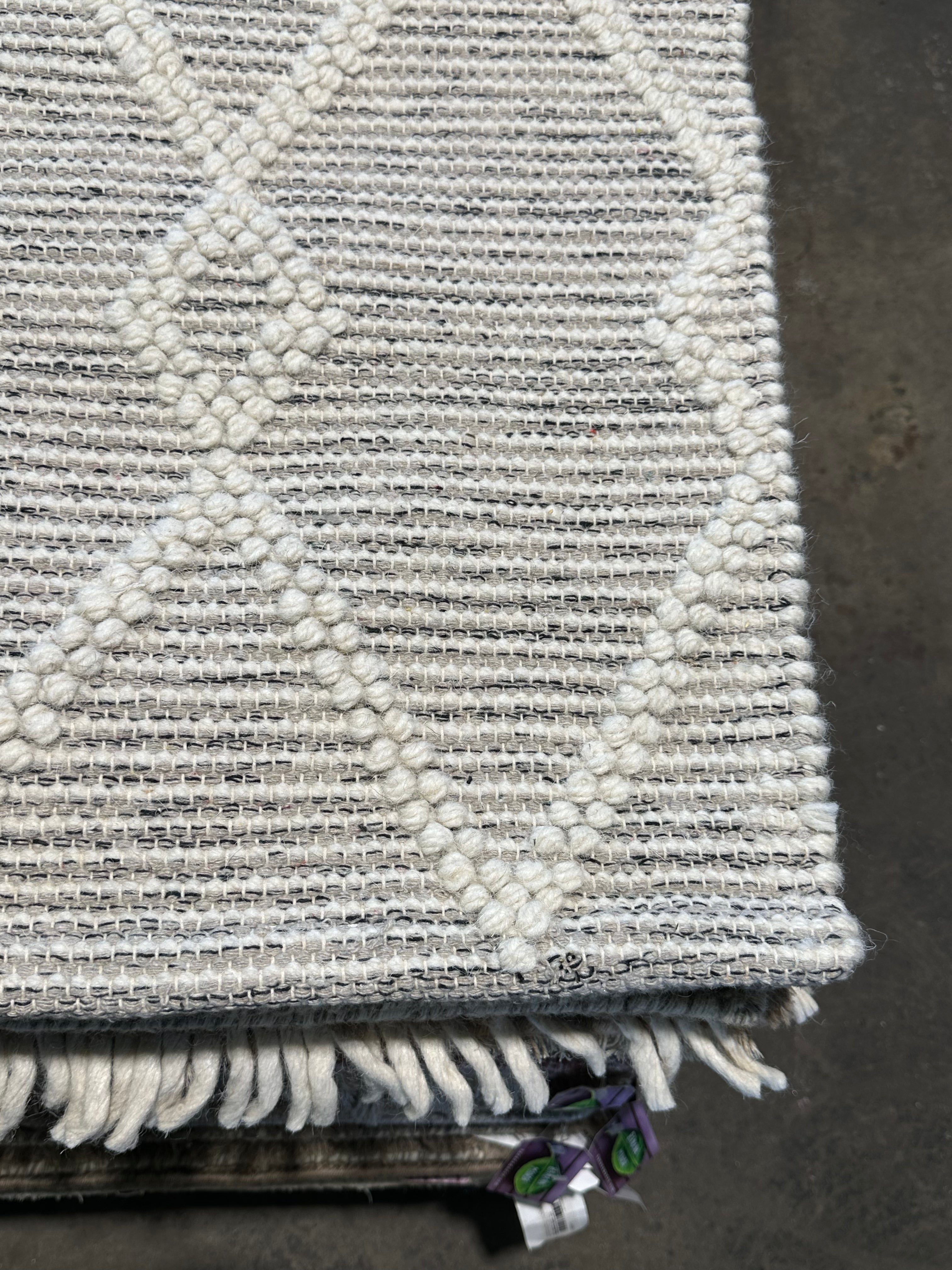 The Sweeney Sisters White Handwoven Rug (Mutiple Sizes)