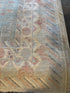Kimberly Guerrero 7.10x10 Blue Afghani Whitewashed Oushak