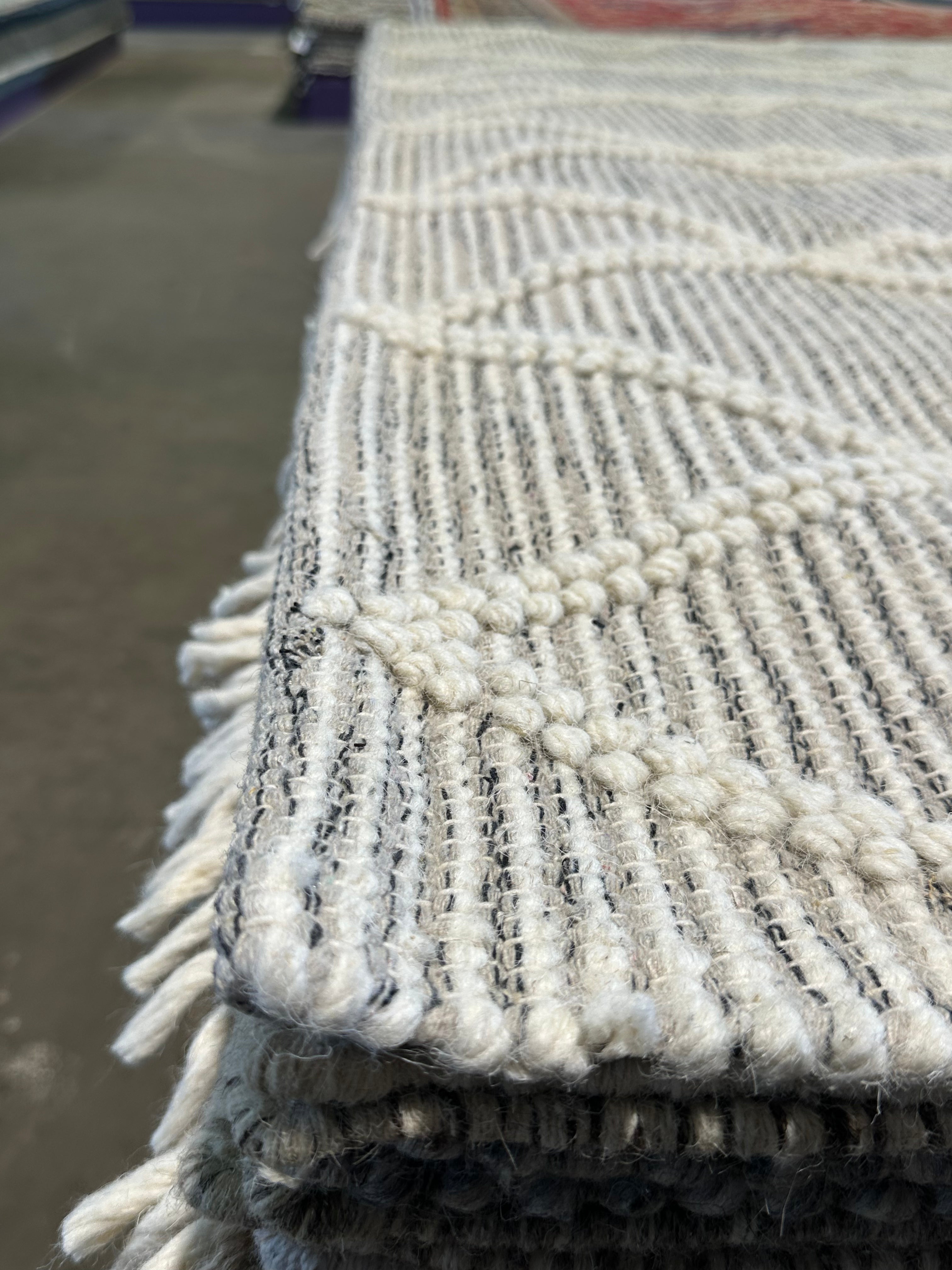 The Sweeney Sisters White Handwoven Rug (Mutiple Sizes)