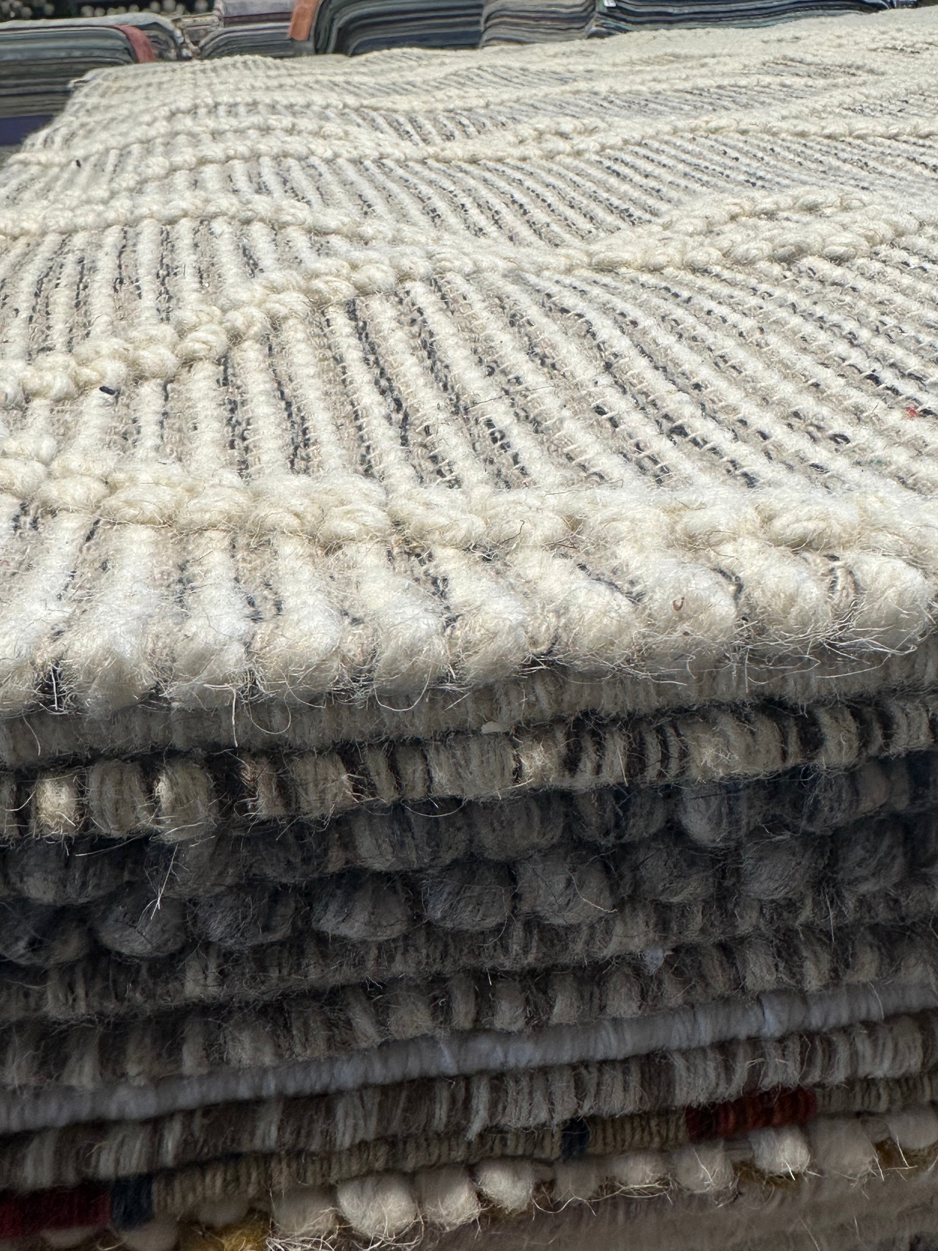 The Sweeney Sisters White Handwoven Rug (Mutiple Sizes)