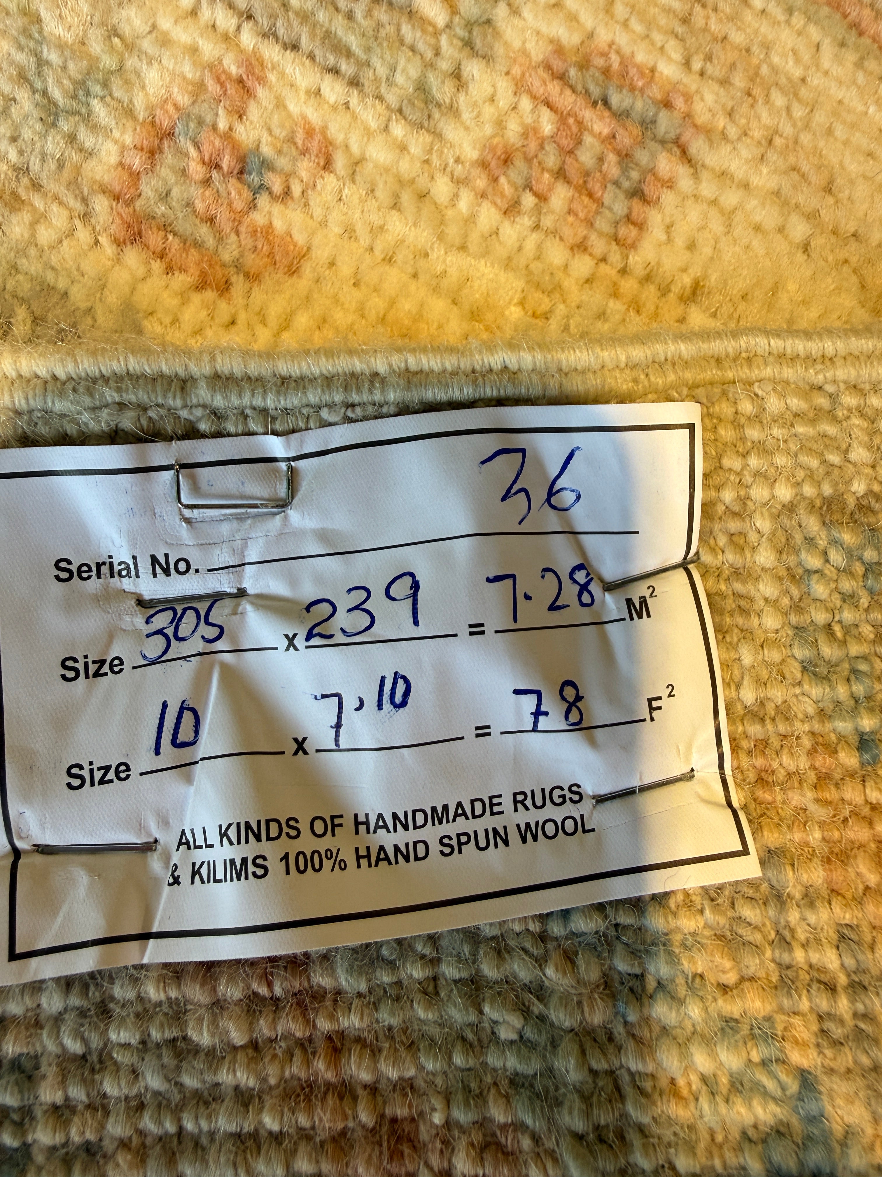 Kimberly Guerrero 7.10x10 Blue Afghani Whitewashed Oushak