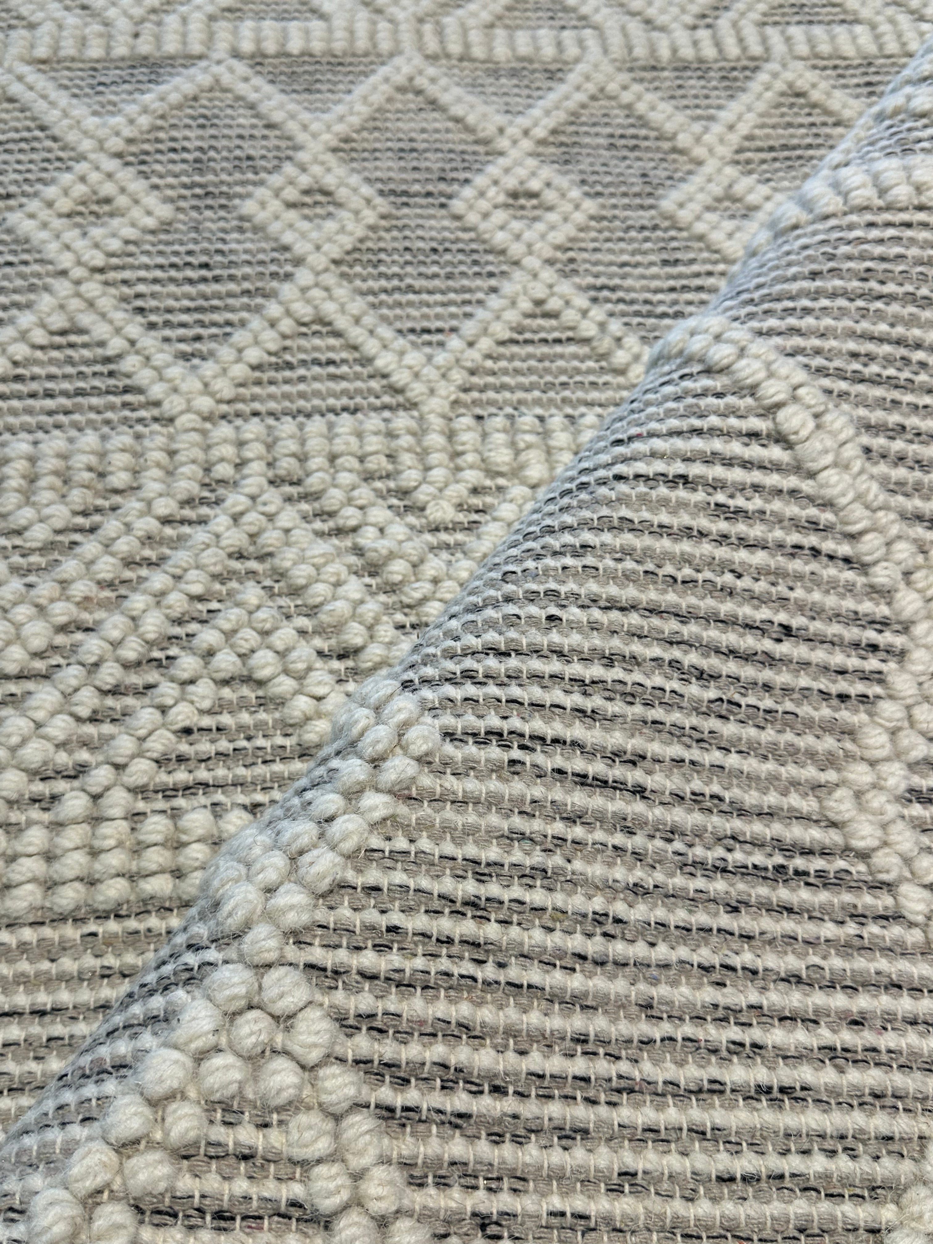 The Sweeney Sisters White Handwoven Rug (Mutiple Sizes)