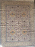 Allyson M 7x9 Silver Hand-Knotted Allover Rug