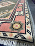Huda Mustafa 2.9x7.1 Pink Afghani Oushak Runner