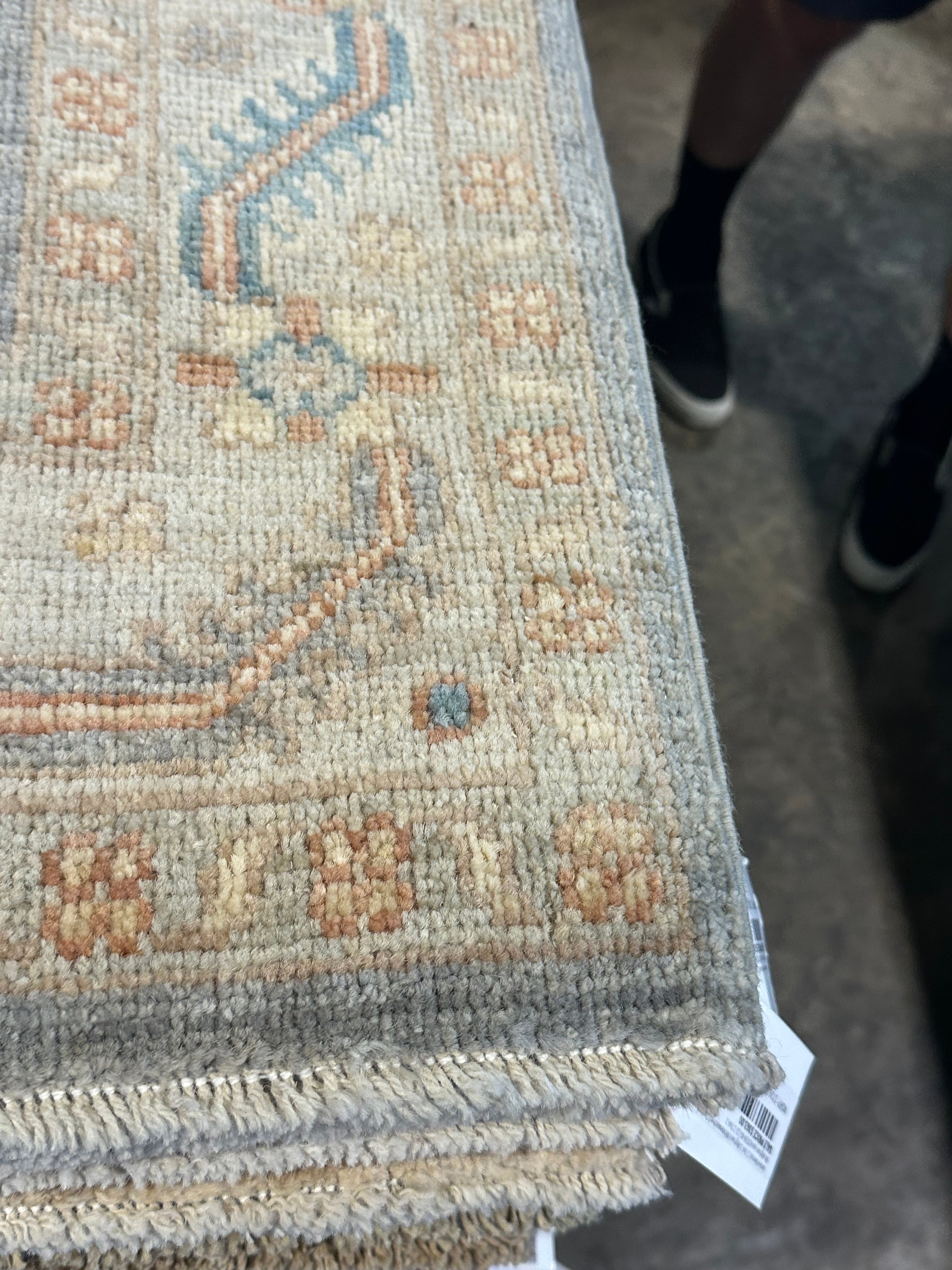 Lia Chiarin 2.11x4.9 Afghani Whitewashed Oushak