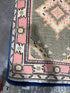 Huda Mustafa 2.9x7.1 Pink Afghani Oushak Runner