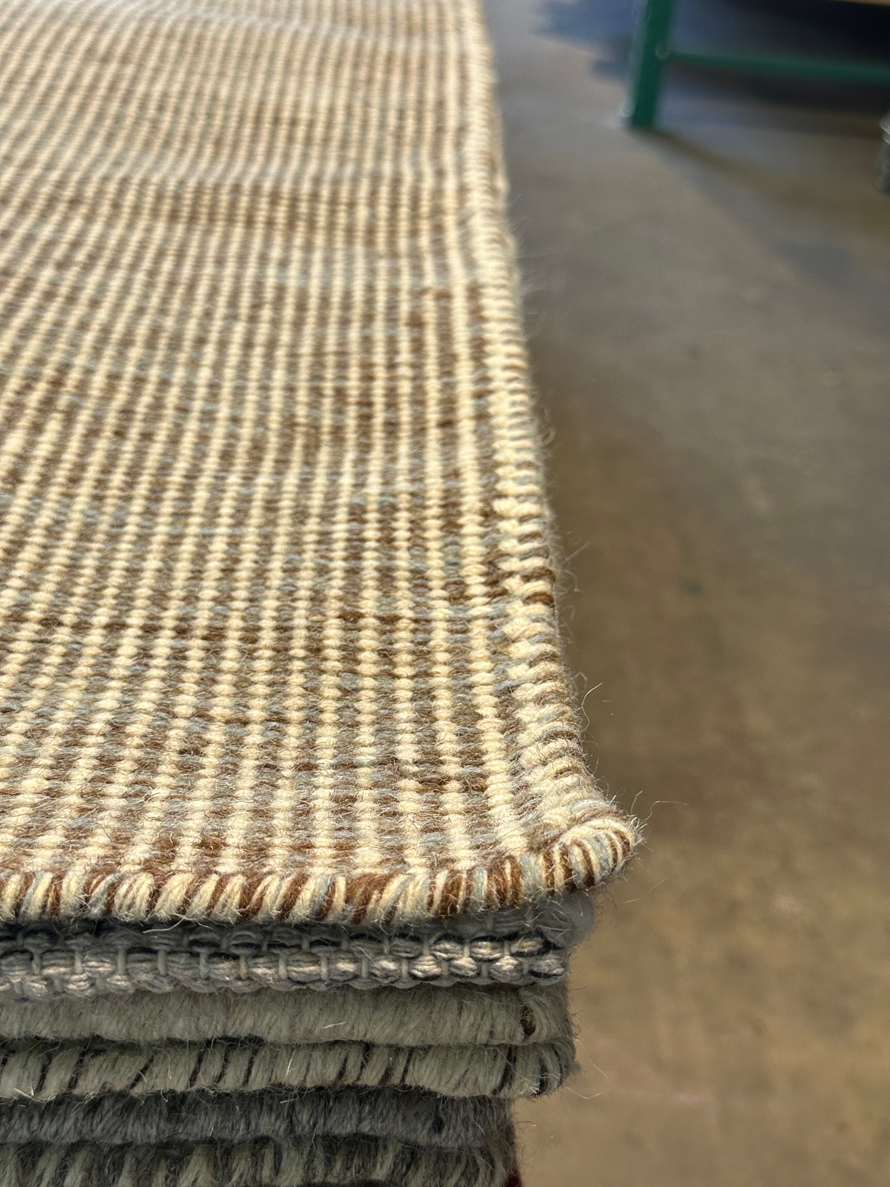 Sam N. 6.6x9.6 Grey Handwoven Modern Rug