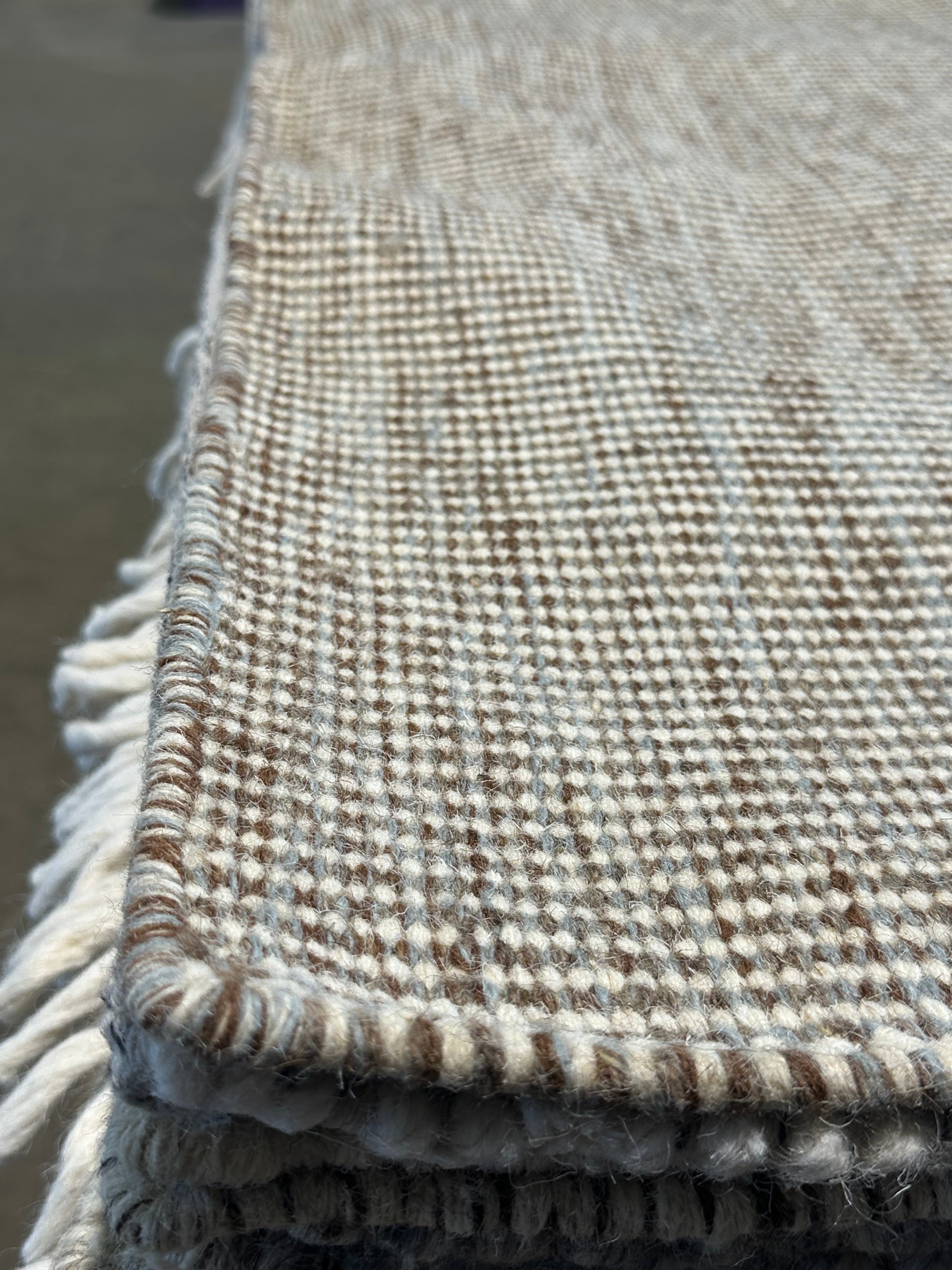 Sam N. 6.6x9.6 Grey Handwoven Modern Rug