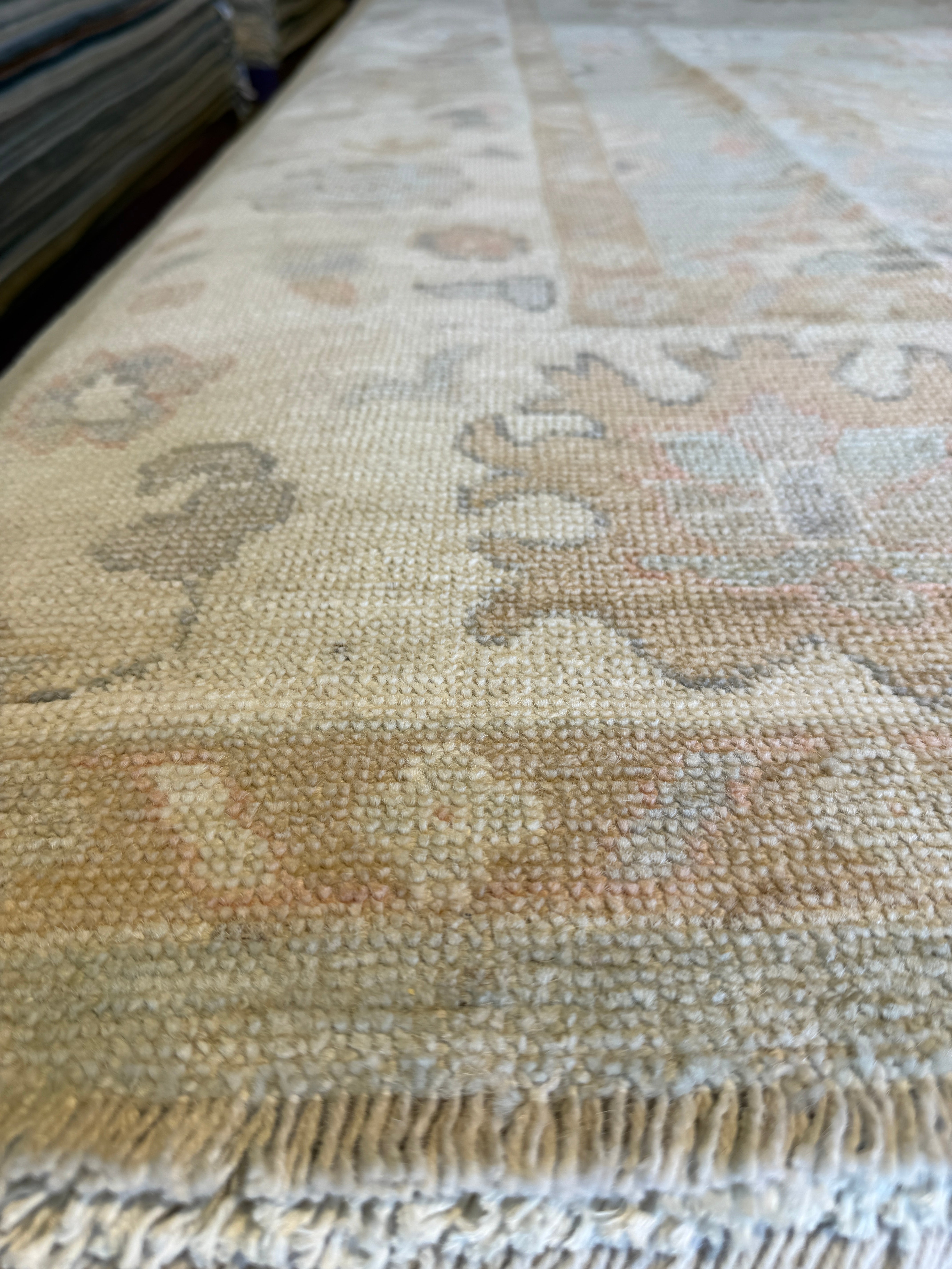 Lazzelle Gelias 8x10.1 Blue Afghani Whitewashed Oushak