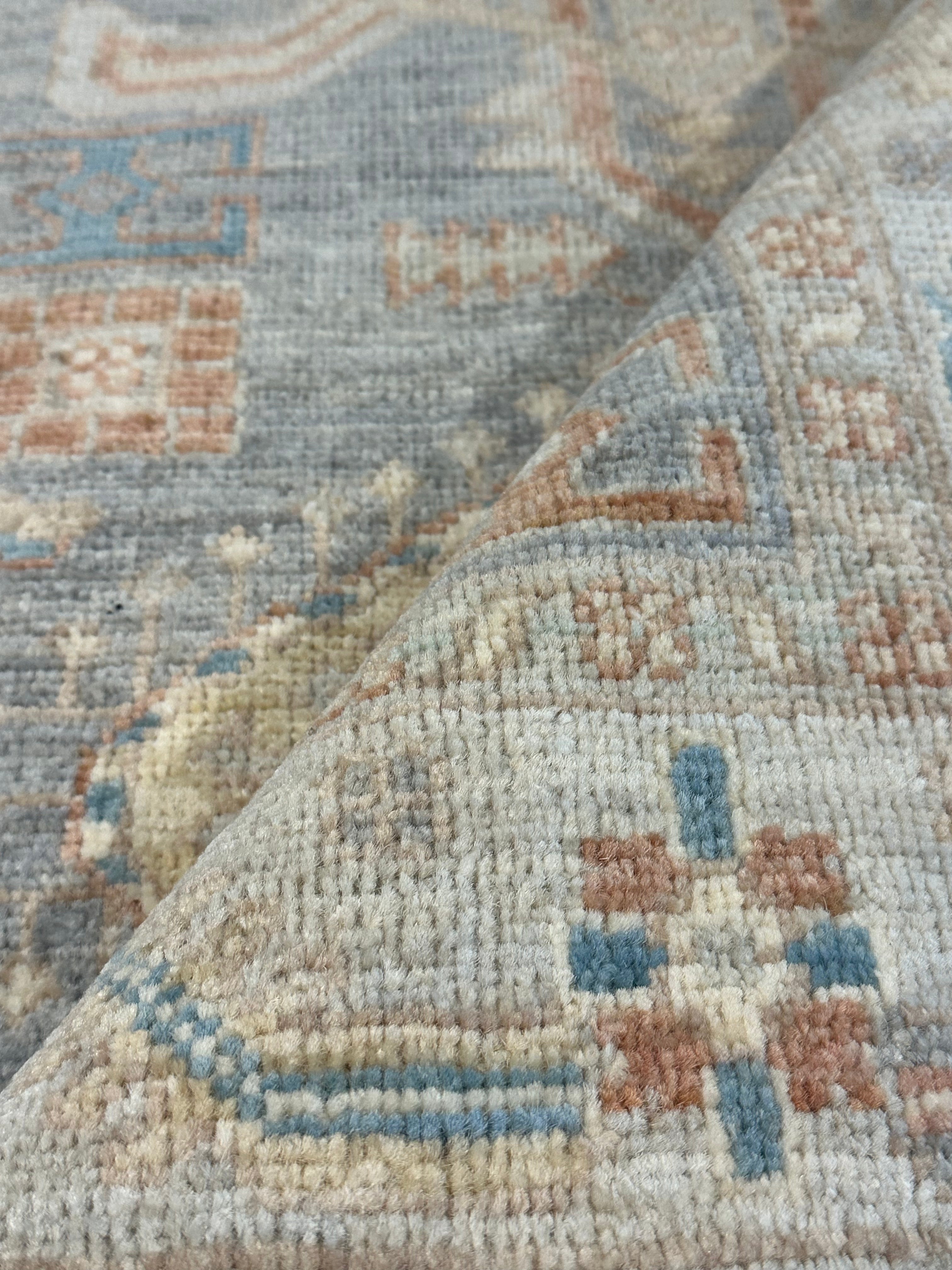 Lia Chiarin 2.11x4.9 Afghani Whitewashed Oushak