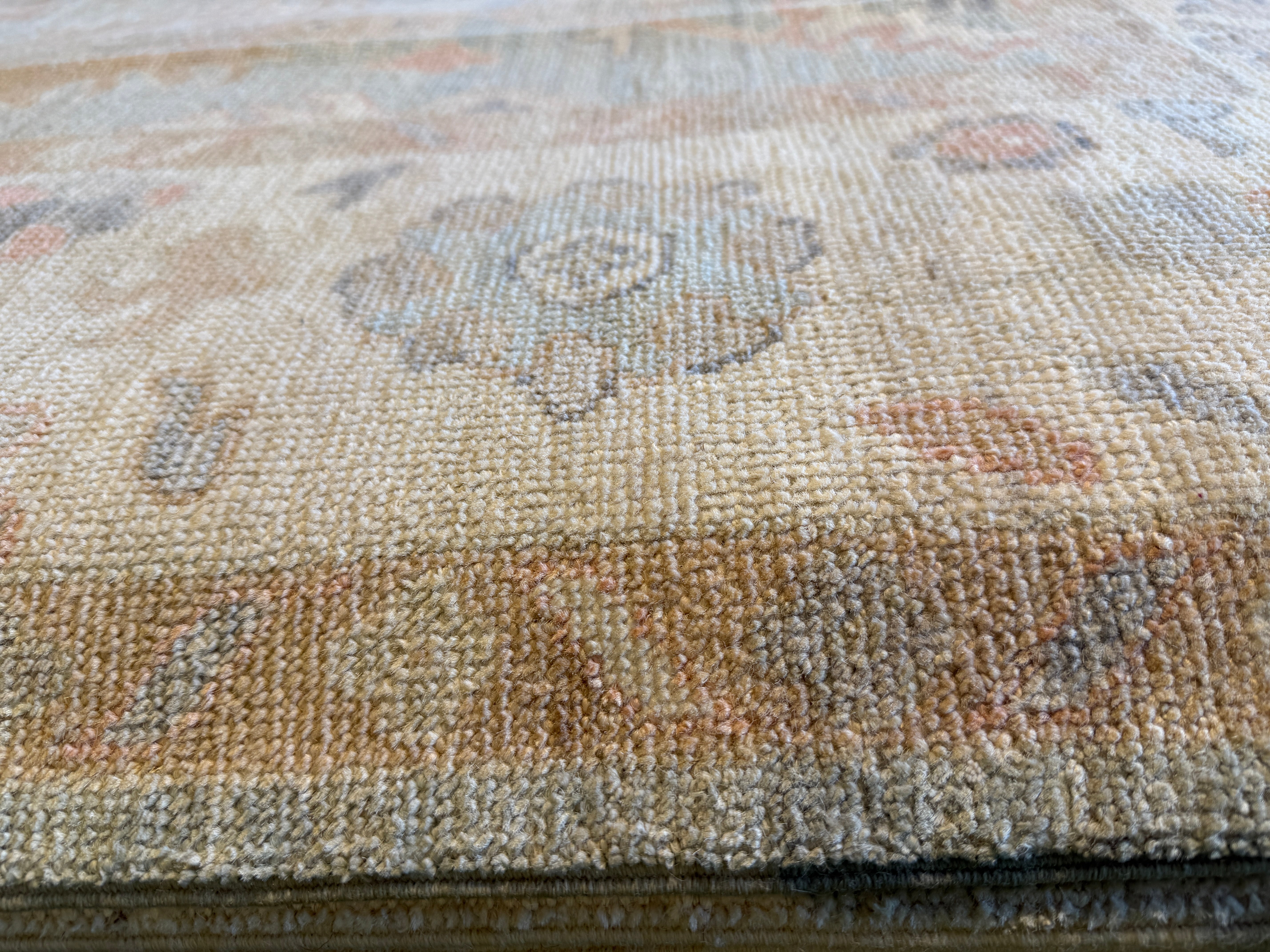 Lazzelle Gelias 8x10.1 Blue Afghani Whitewashed Oushak