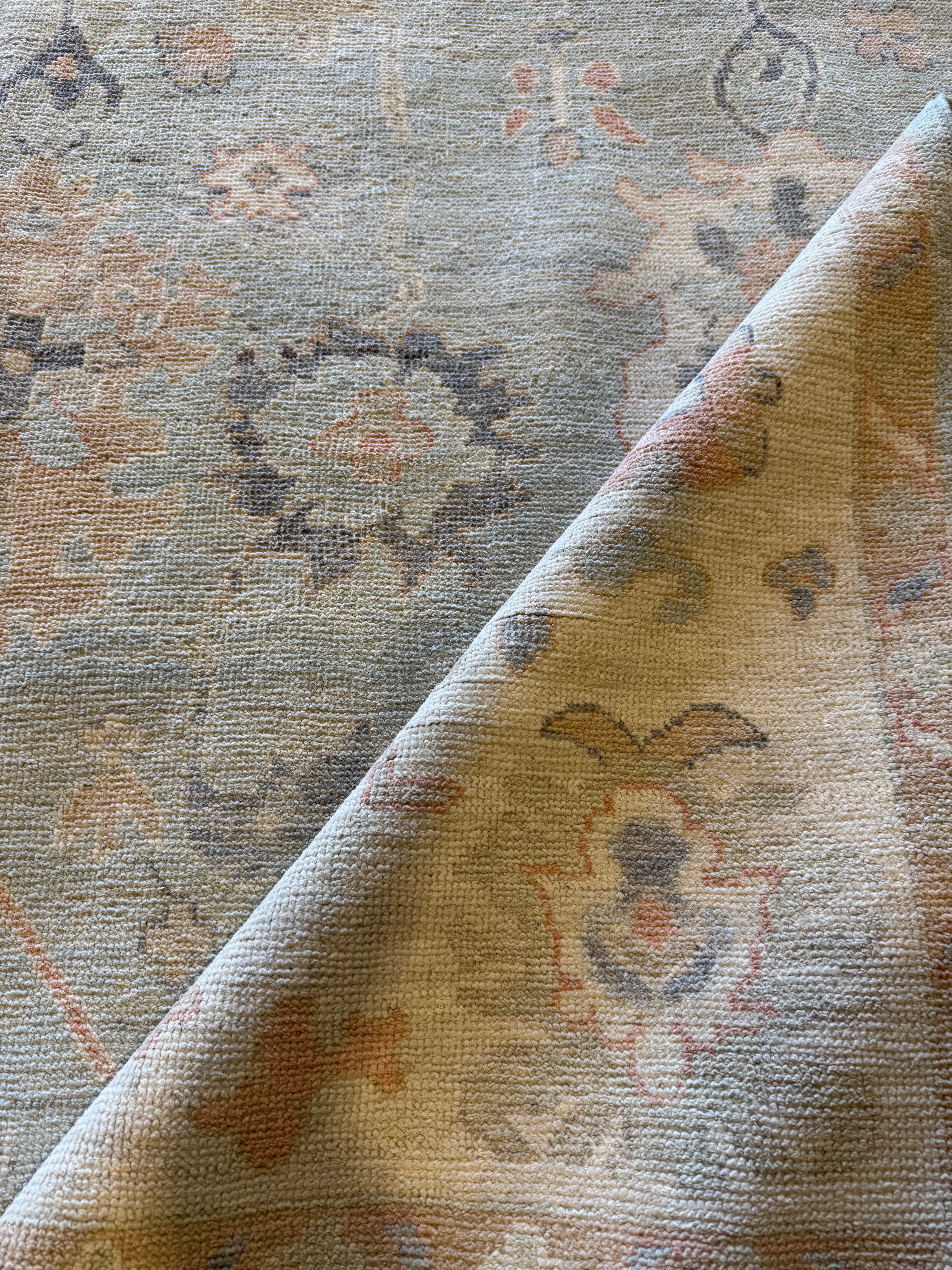 Lazzelle Gelias 8x10.1 Blue Afghani Whitewashed Oushak