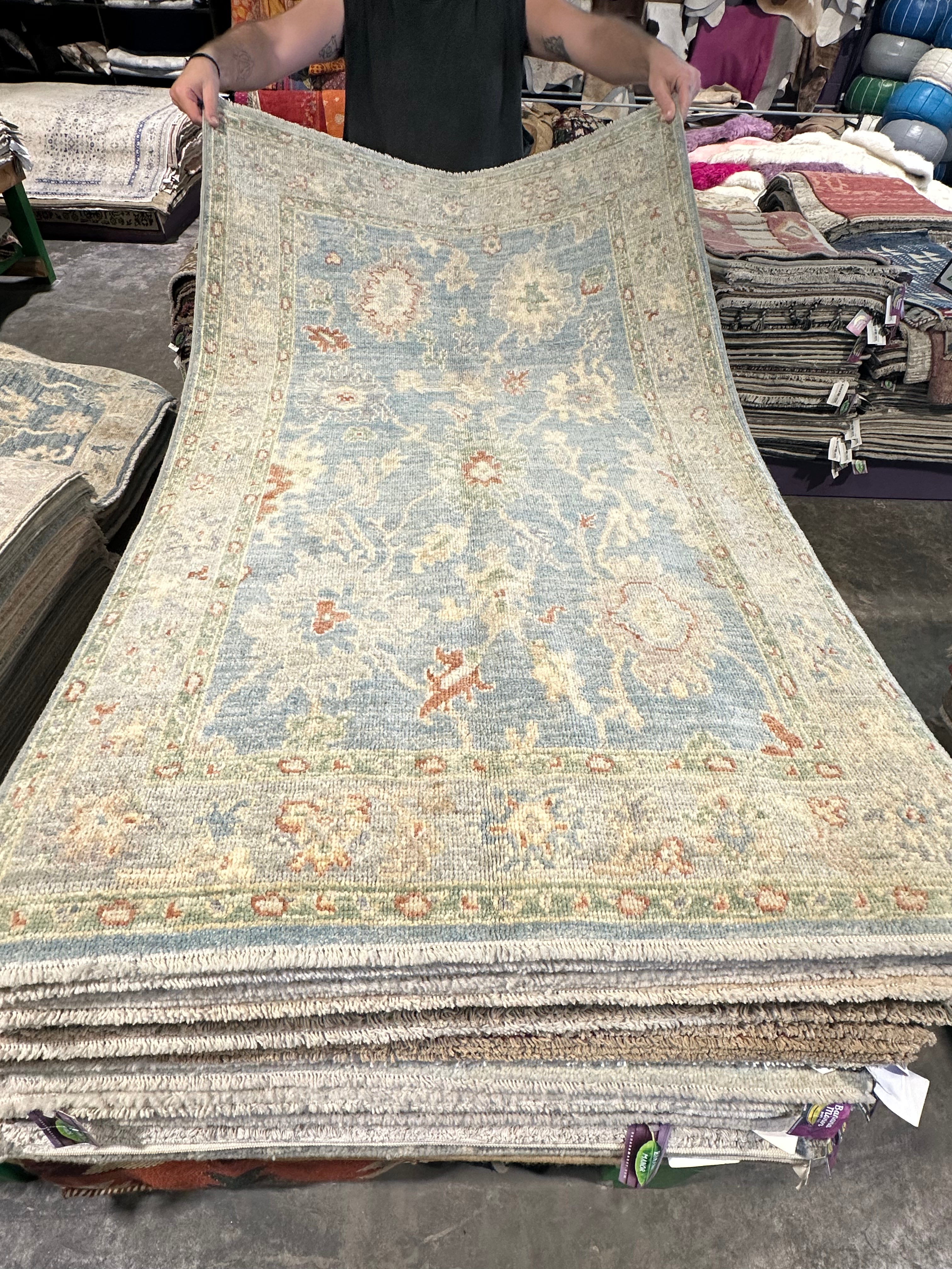 Lizzy Carr 3x4.11 Afghani Whitewashed Oushak