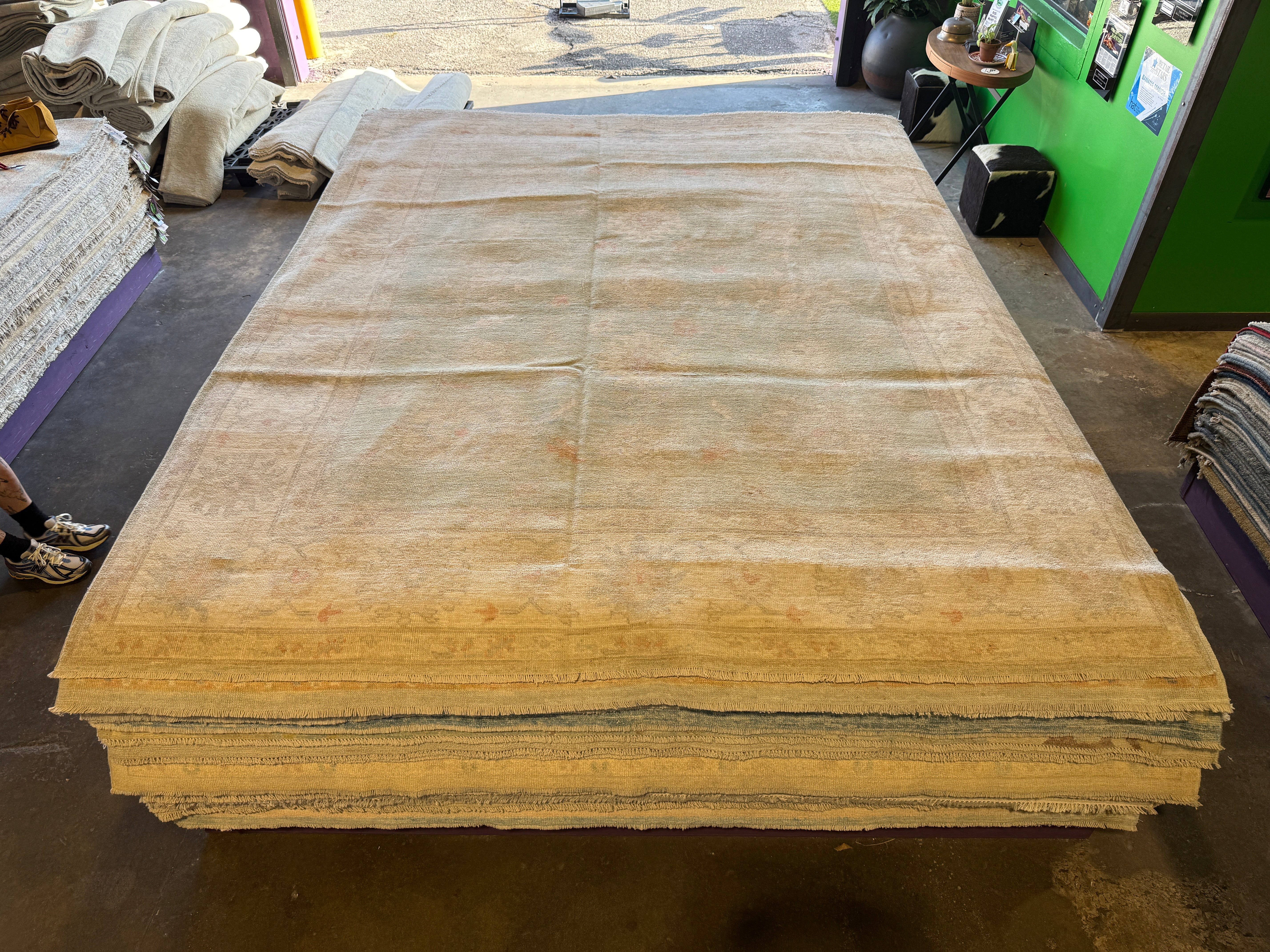 Matilda Lawler 8x9.11 Blue Afghani Whitewashed Oushak