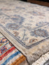 Tori Sampson 2.1x3.2 Cream and Blue Afghani Heriz Rug