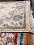 Tori Sampson 2.1x3.2 Cream and Blue Afghani Heriz Rug