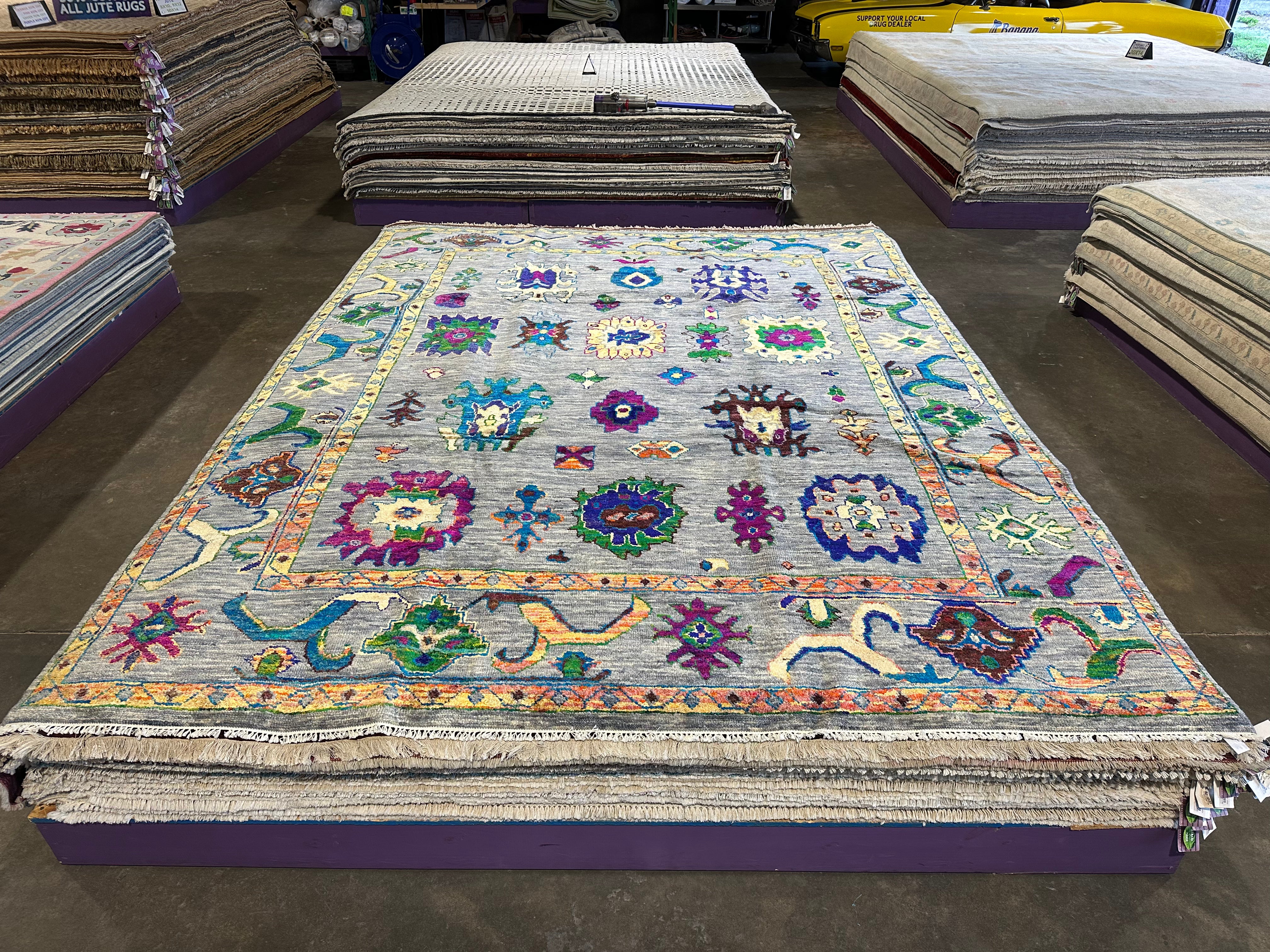 Jo-Ellen Paige 9x11.5 Grey Karina Rug - CLEARANCE 30% off