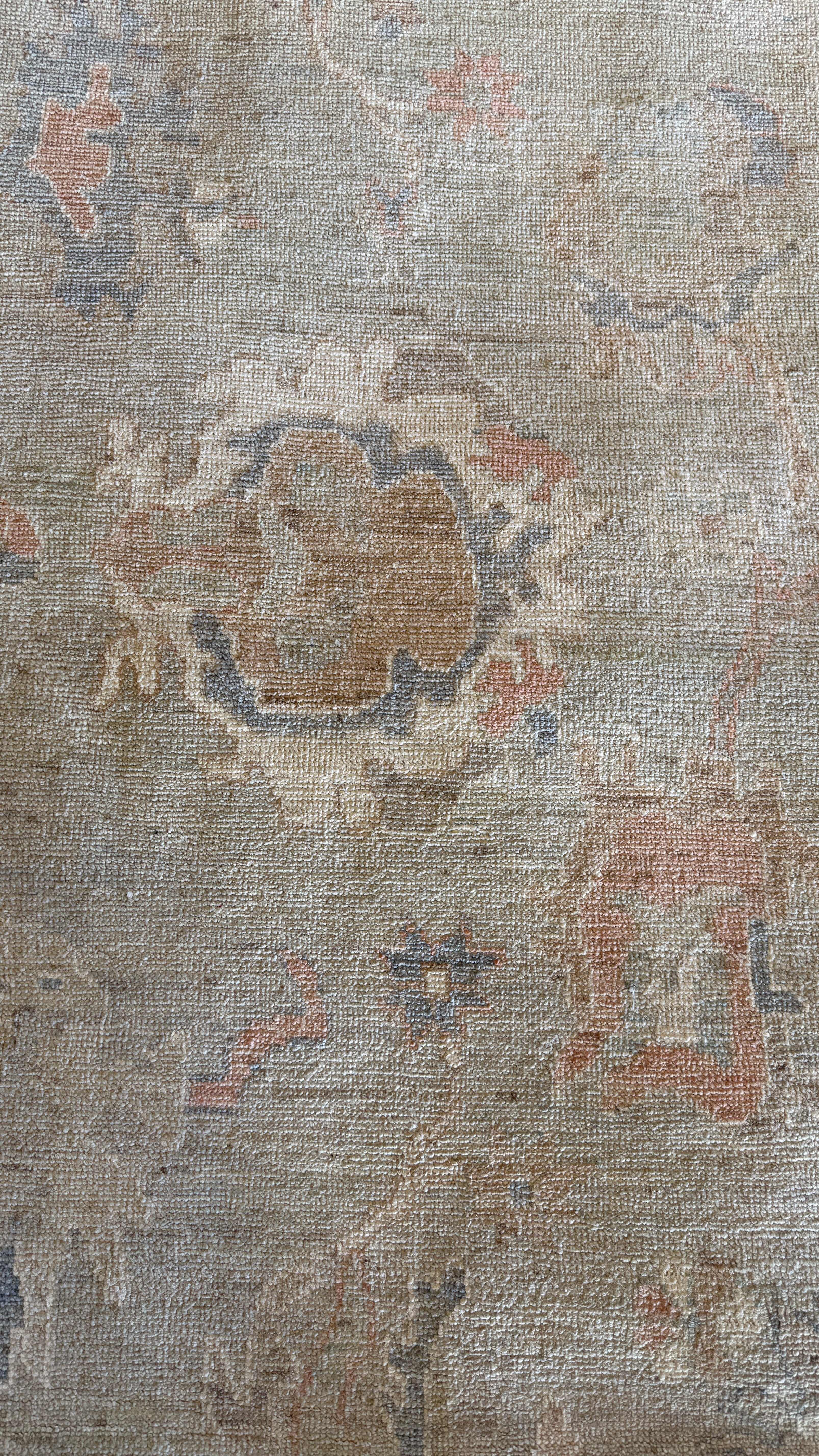 Katie Lunman 9.9x13.8 Blue Afghani Whitewashed Oushak