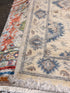 Tessa Thompson 2.1x3 Cream and Blue Afghani Heriz Rug