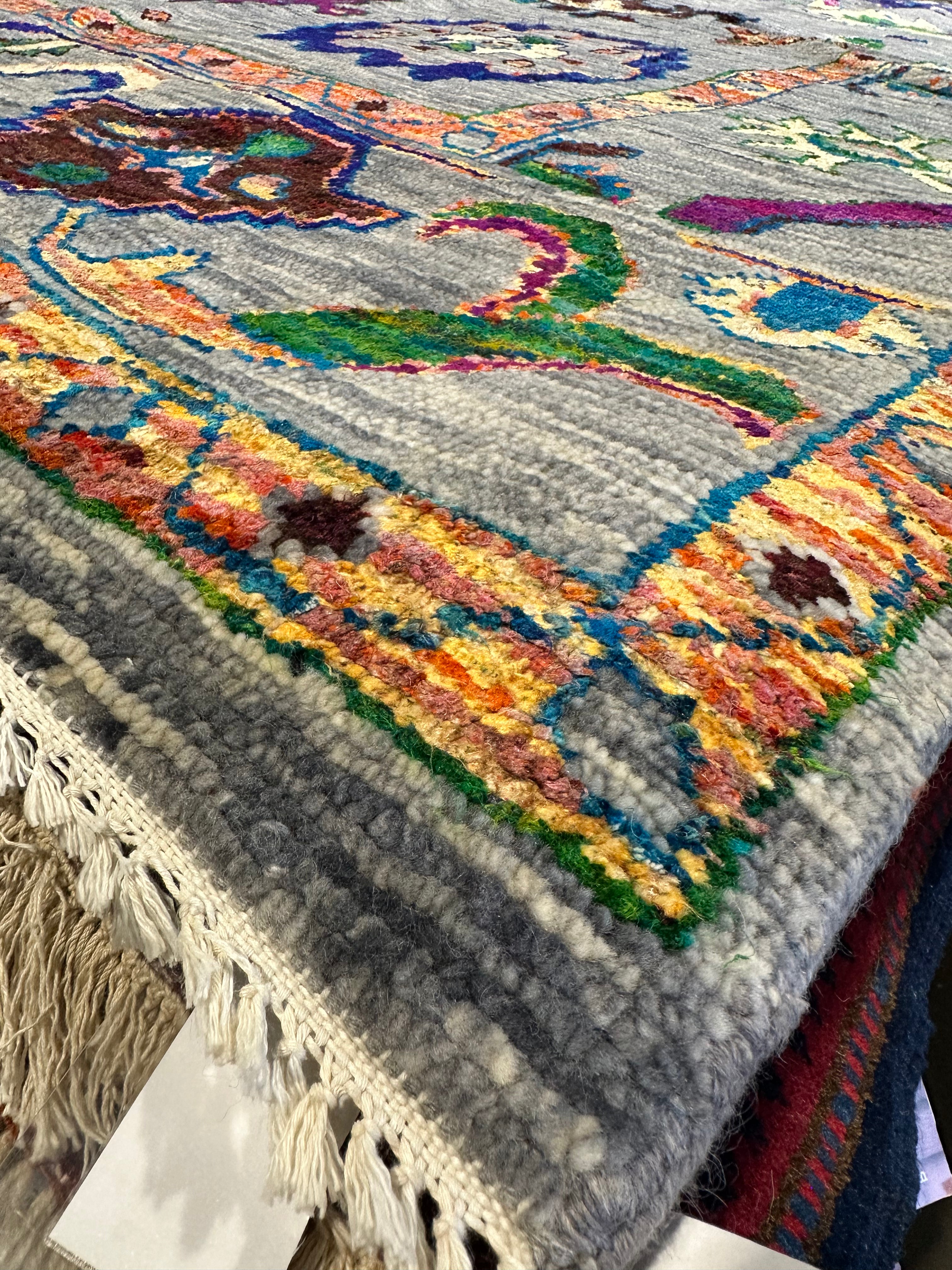 Jo-Ellen Paige 9x11.5 Grey Karina Rug - CLEARANCE 30% off