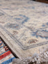 Tessa Thompson 2.1x3 Cream and Blue Afghani Heriz Rug