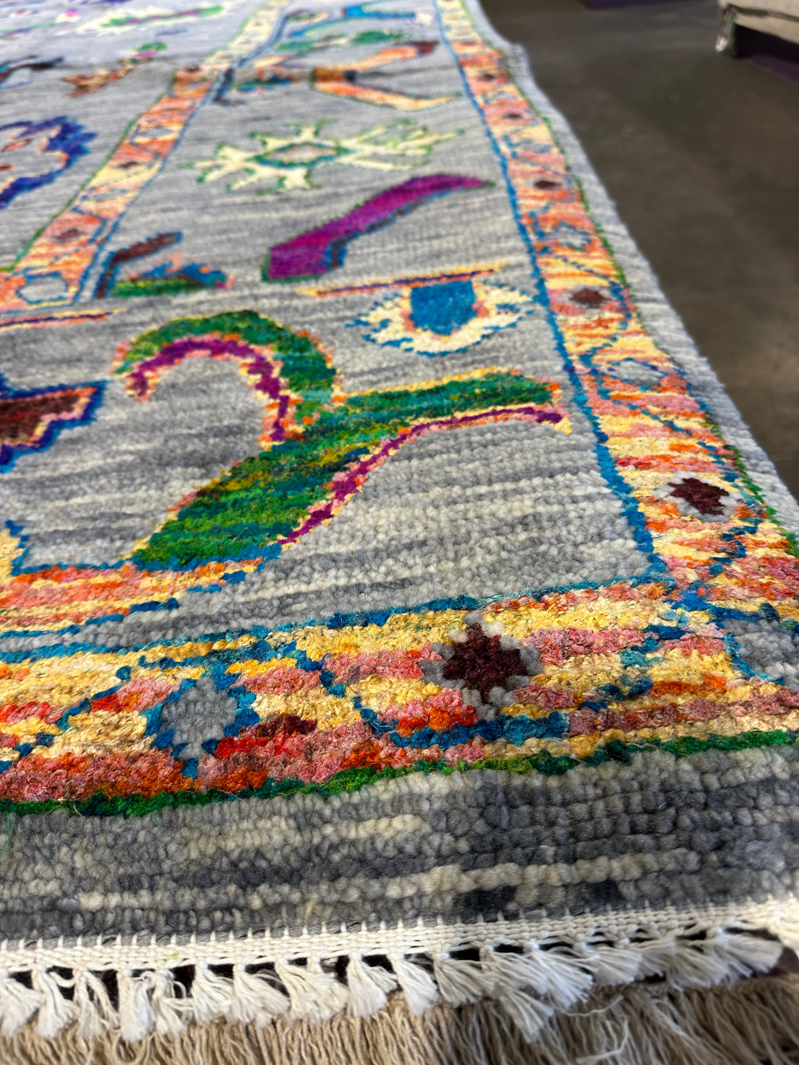 Jo-Ellen Paige 9x11.5 Grey Karina Rug - CLEARANCE 30% off