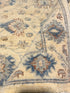 Tessa Thompson 2.1x3 Cream and Blue Afghani Heriz Rug