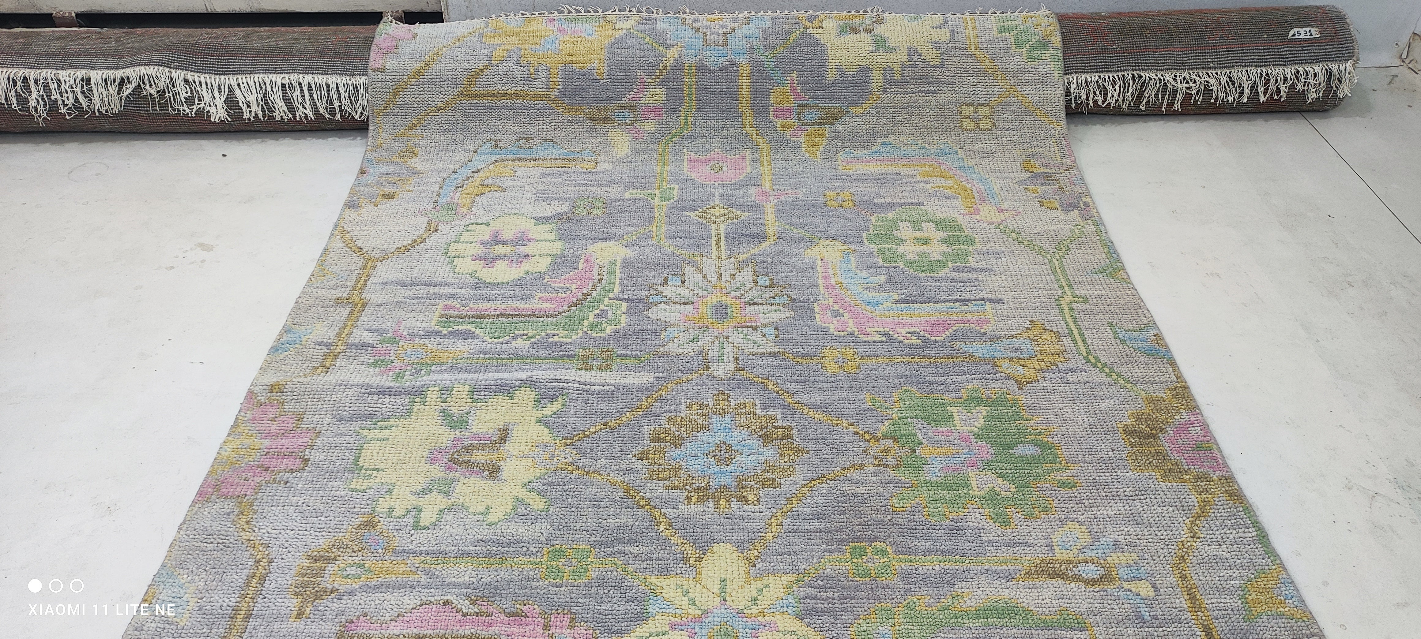 Taylor Swift 5x8 Pastel Hand-Knotted Oushak Rug